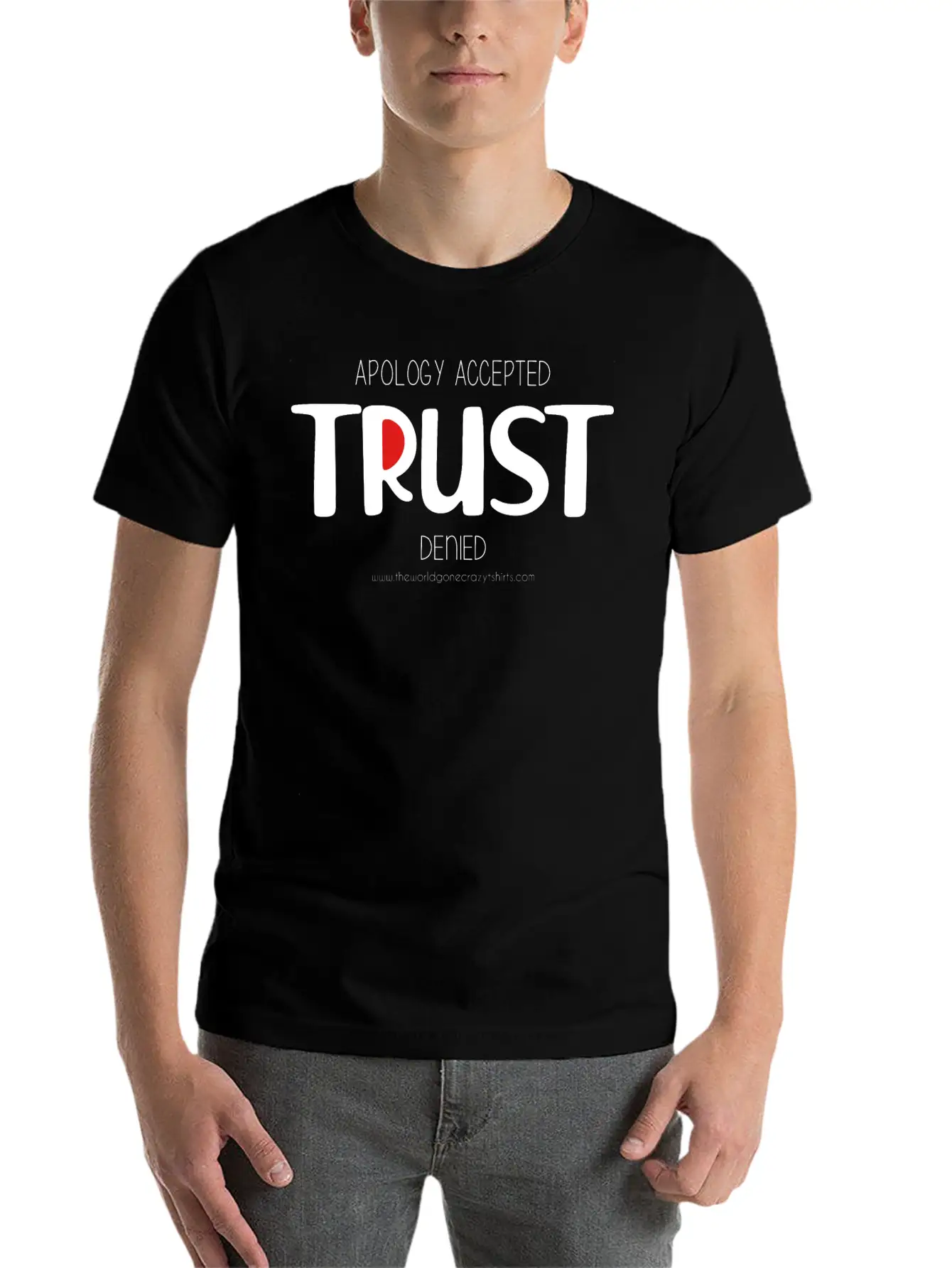 Trust (dark) Comfortable Minimalist Graphic Tee – Summer Style Essential