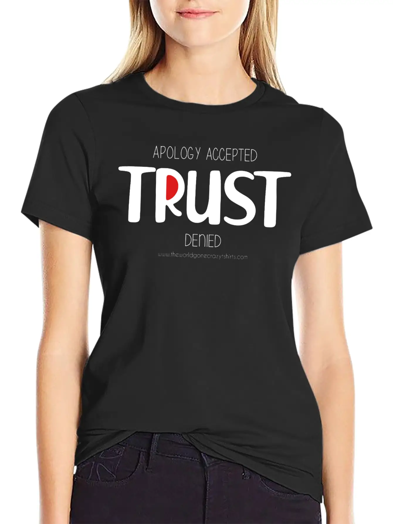 Trust (dark) Comfortable Minimalist Graphic Tee – Summer Style Essential