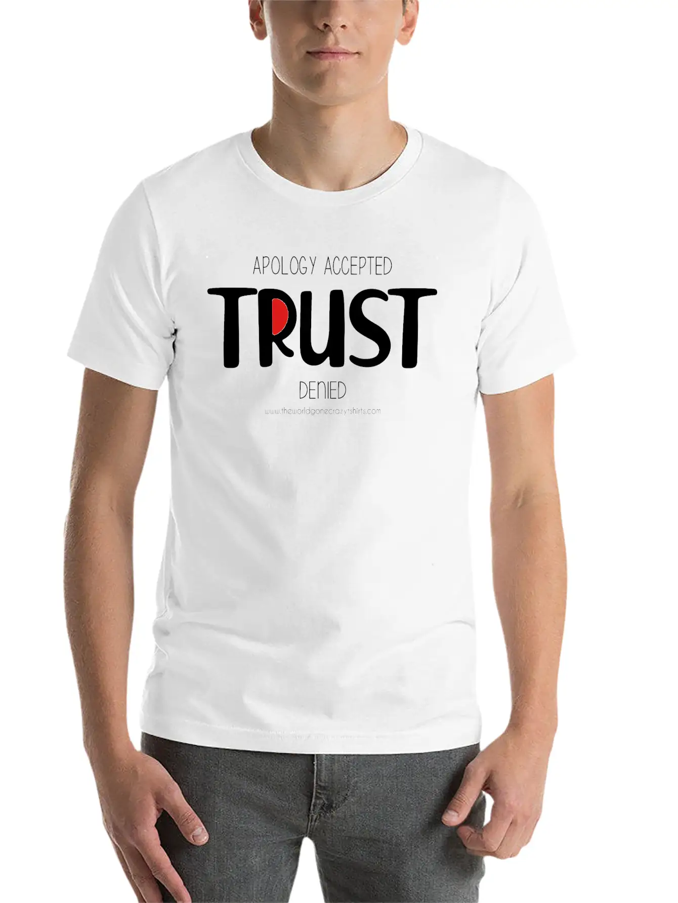 Trust (dark) Comfortable Minimalist Graphic Tee – Summer Style Essential