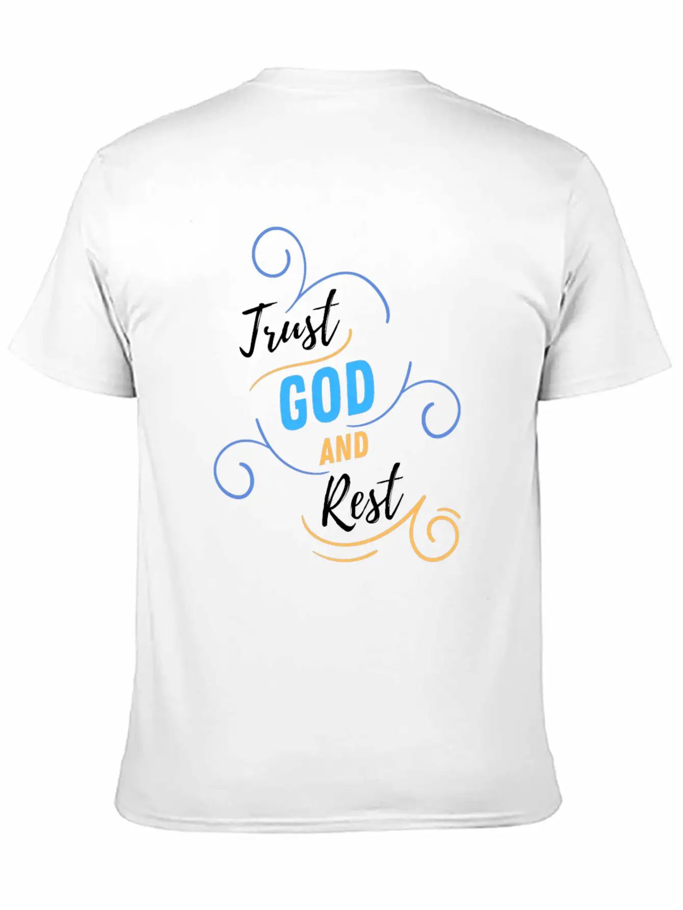 TRUST GOD AND REST Relaxed Everyday Tee – Lightweight And Durable Cotton