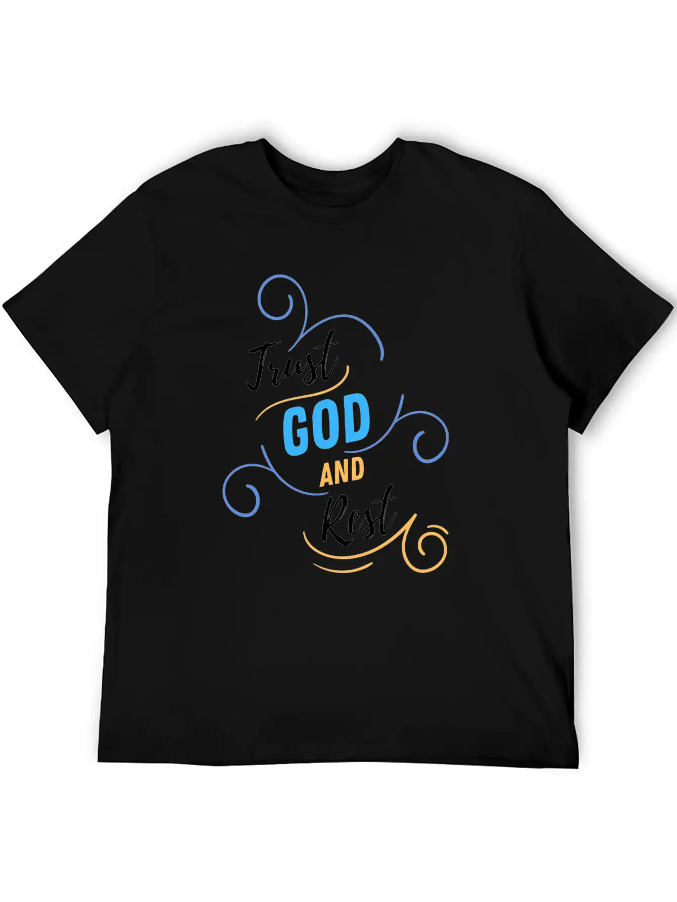 TRUST GOD AND REST Relaxed Everyday Tee – Lightweight And Durable Cotton