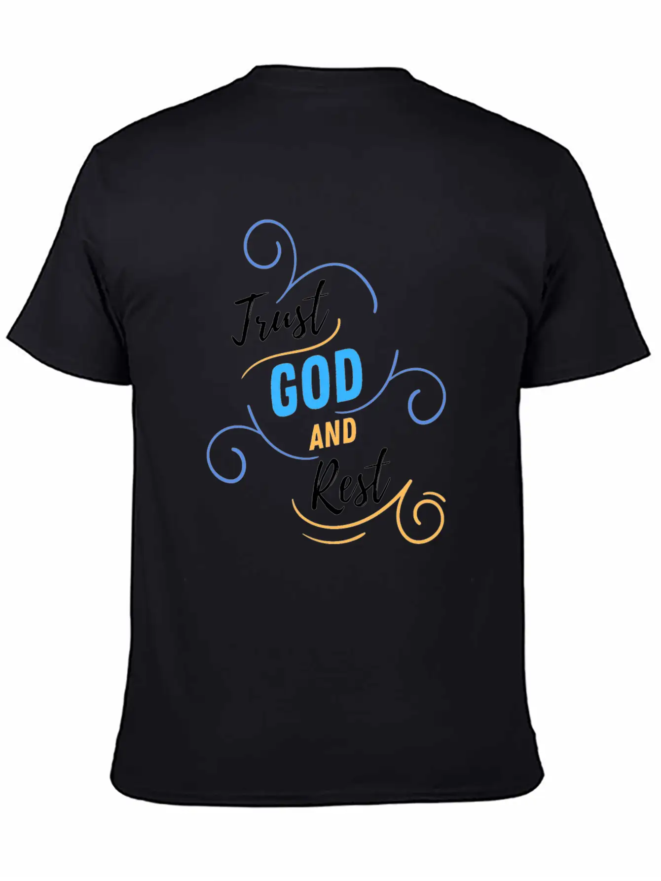 TRUST GOD AND REST Relaxed Everyday Tee – Lightweight And Durable Cotton