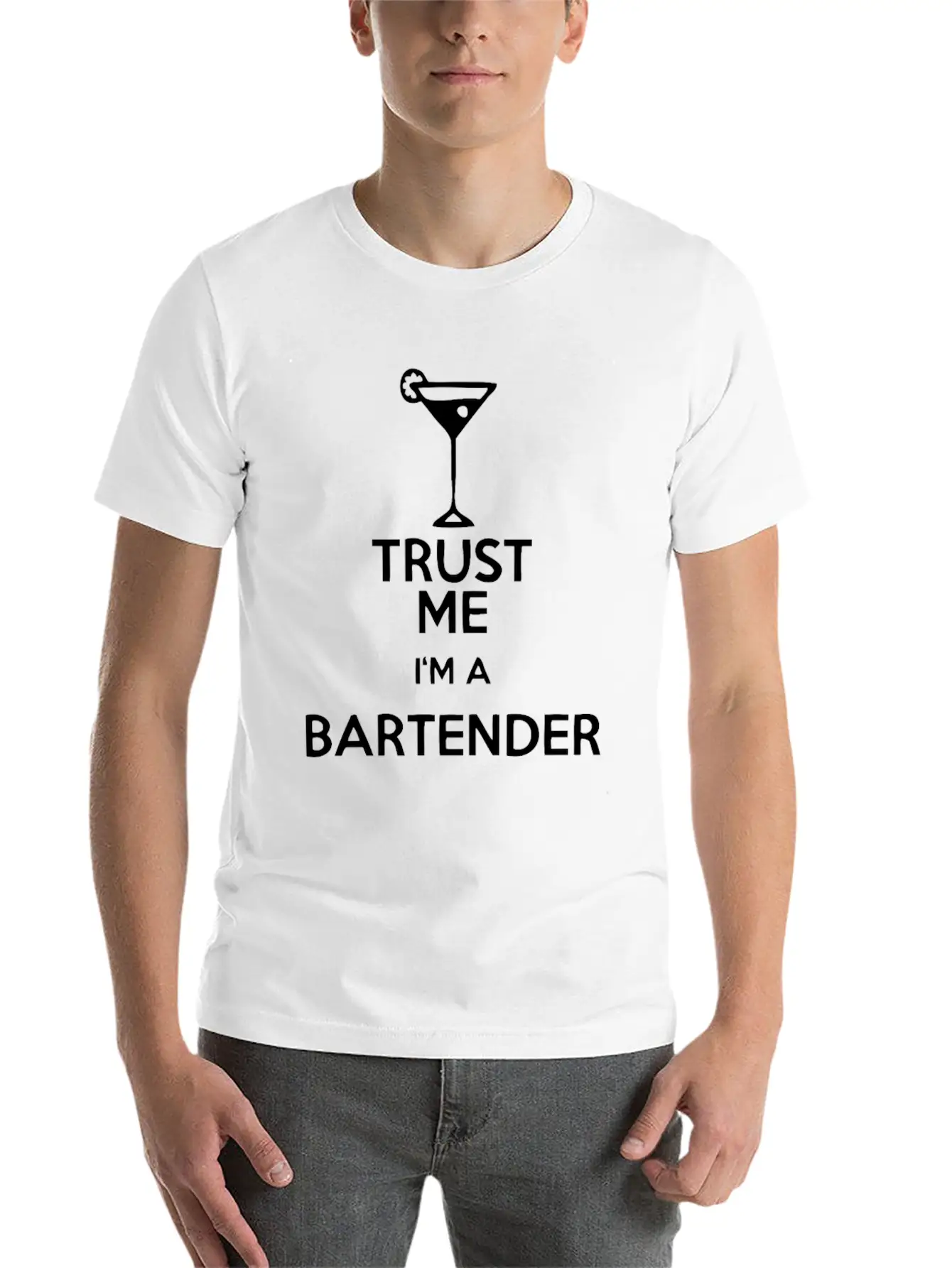 Trust Me Bartender Basic Graphic T-Shirt – Daily Comfort In Soft Cotton