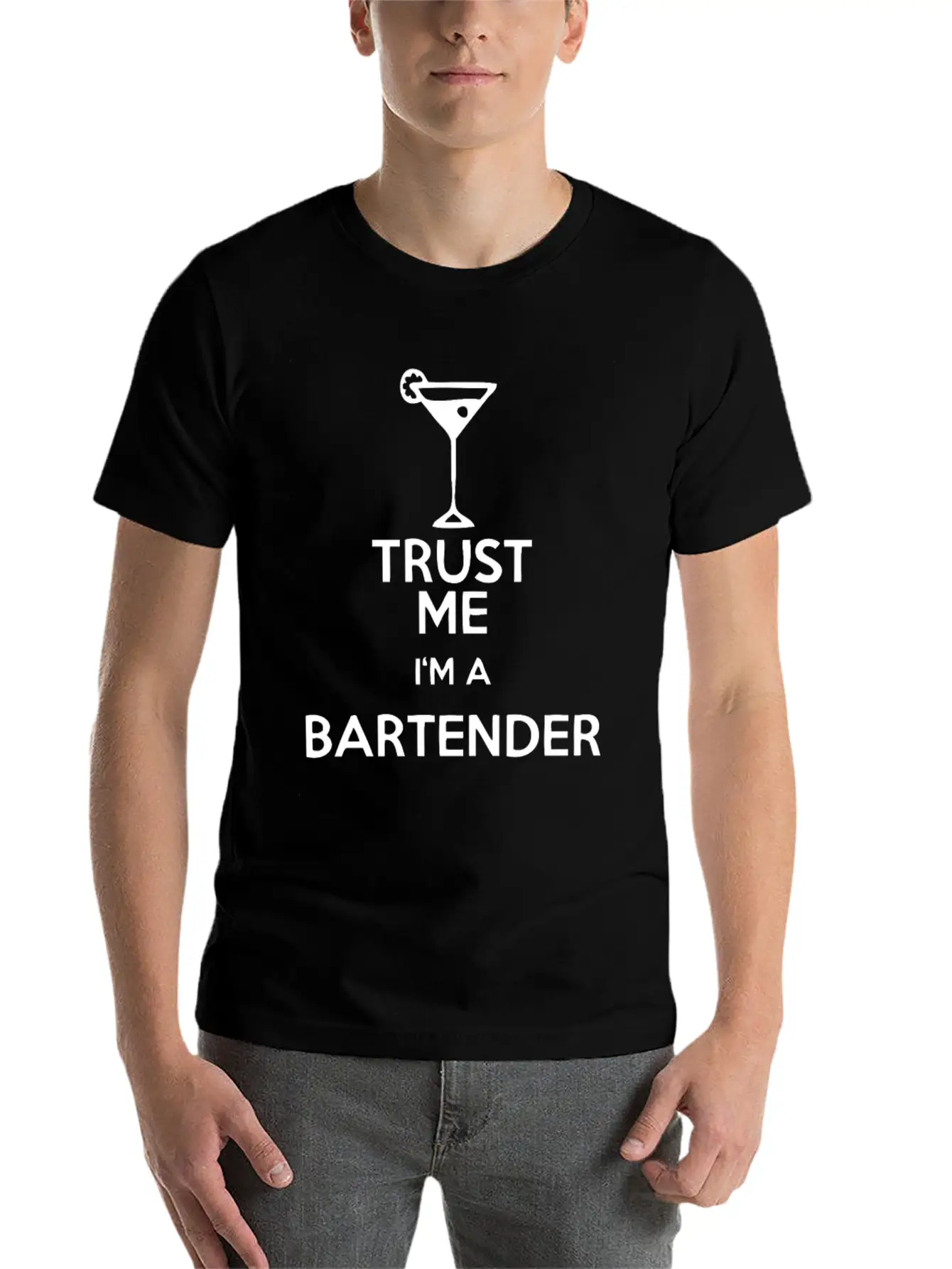 Trust Me Bartender Basic Graphic T-Shirt – Daily Comfort In Soft Cotton