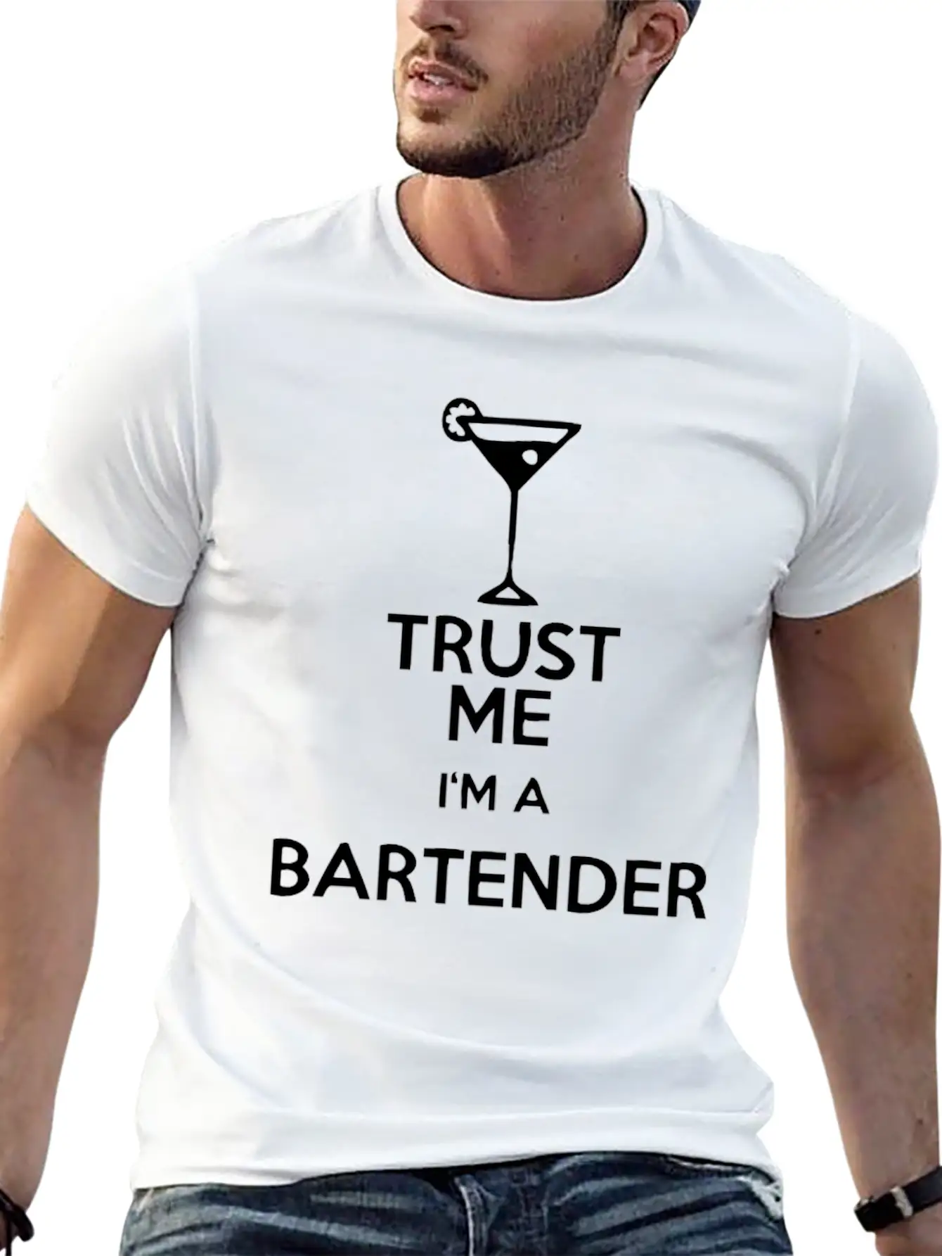 Trust Me Bartender Basic Graphic T-Shirt – Daily Comfort In Soft Cotton