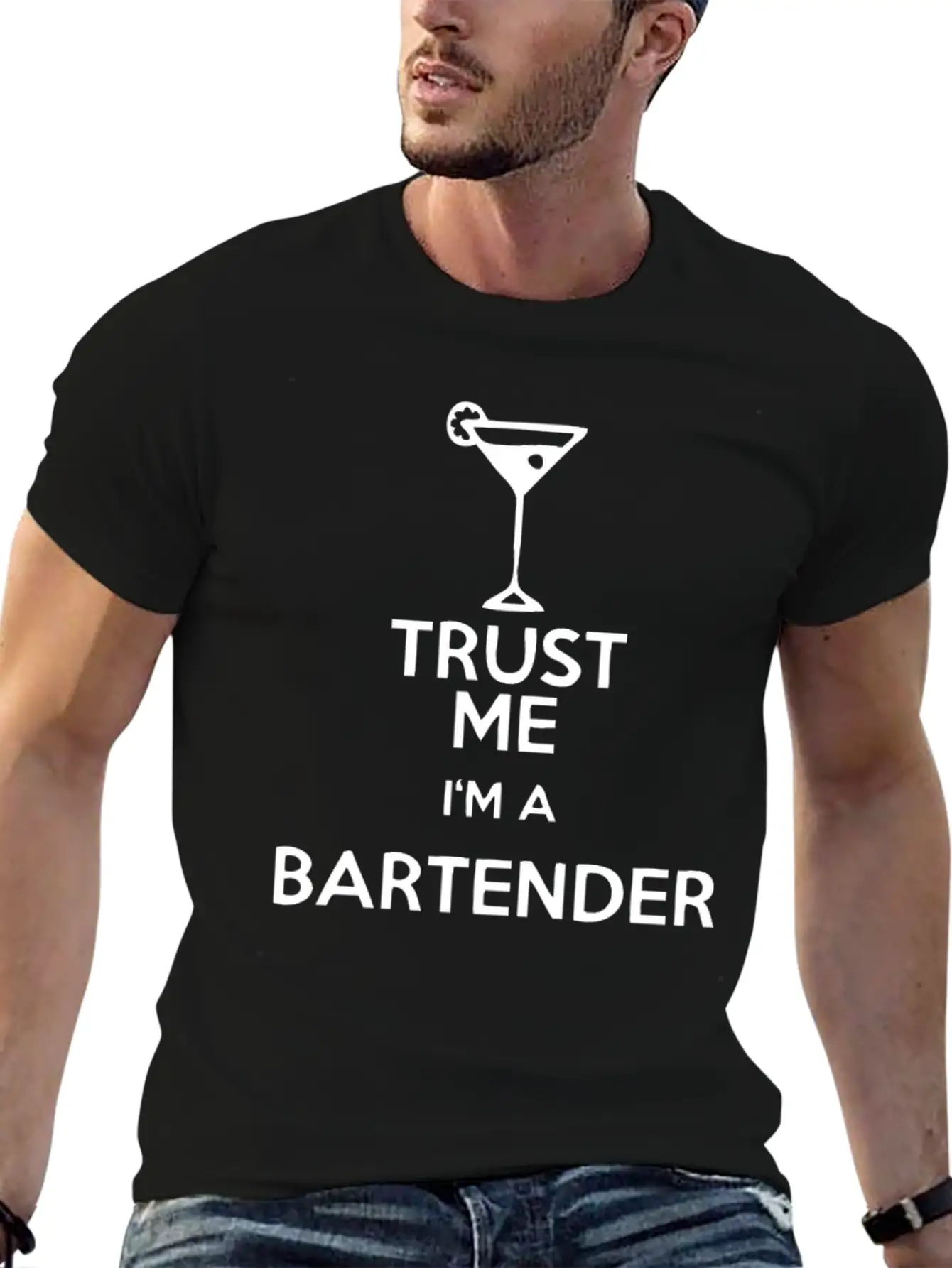 Trust Me Bartender Basic Graphic T-Shirt – Daily Comfort In Soft Cotton