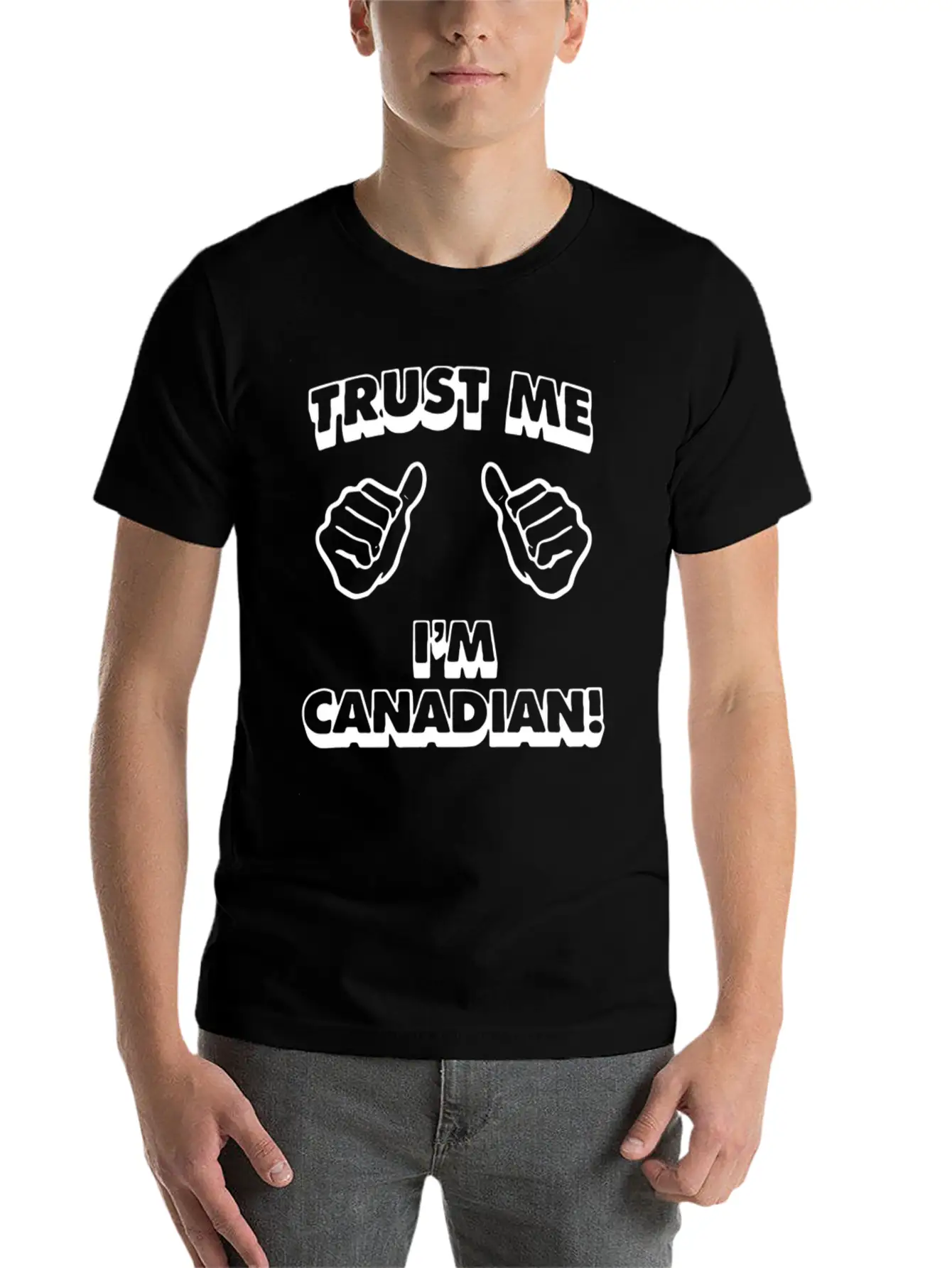 Trust Me Canadian Modern Fit Casual T-Shirt – Clean And Versatile Design