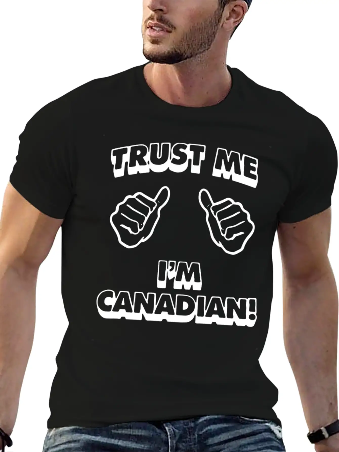 Trust Me Canadian Modern Fit Casual T-Shirt – Clean And Versatile Design