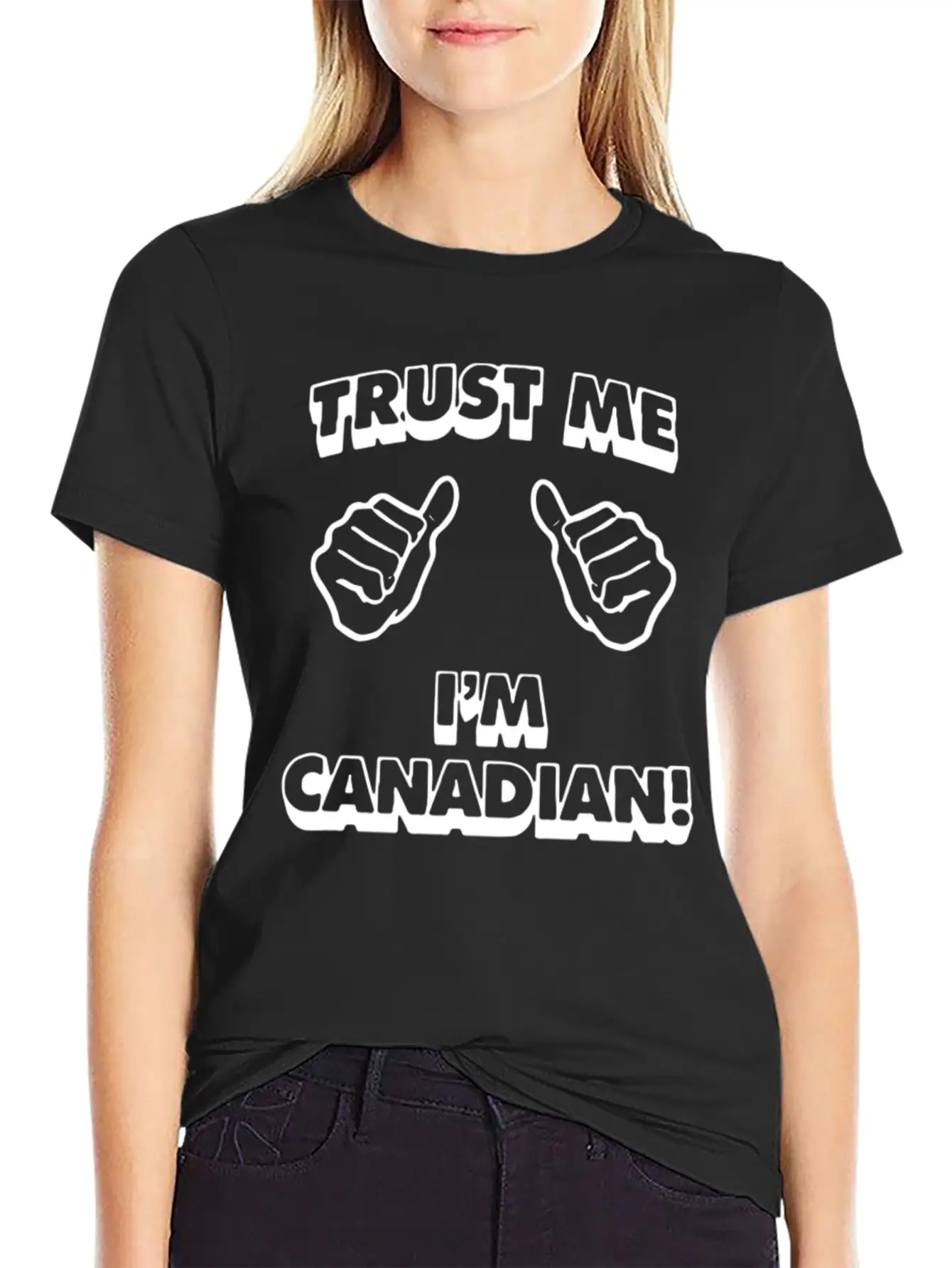 Trust Me Canadian Modern Fit Casual T-Shirt – Clean And Versatile Design