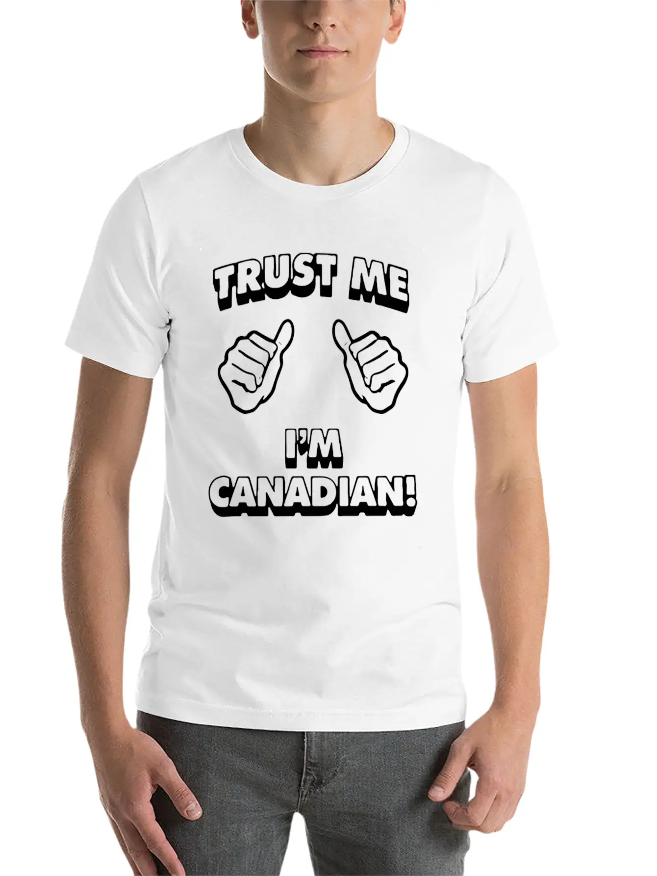 Trust Me Canadian Modern Fit Casual T-Shirt – Clean And Versatile Design