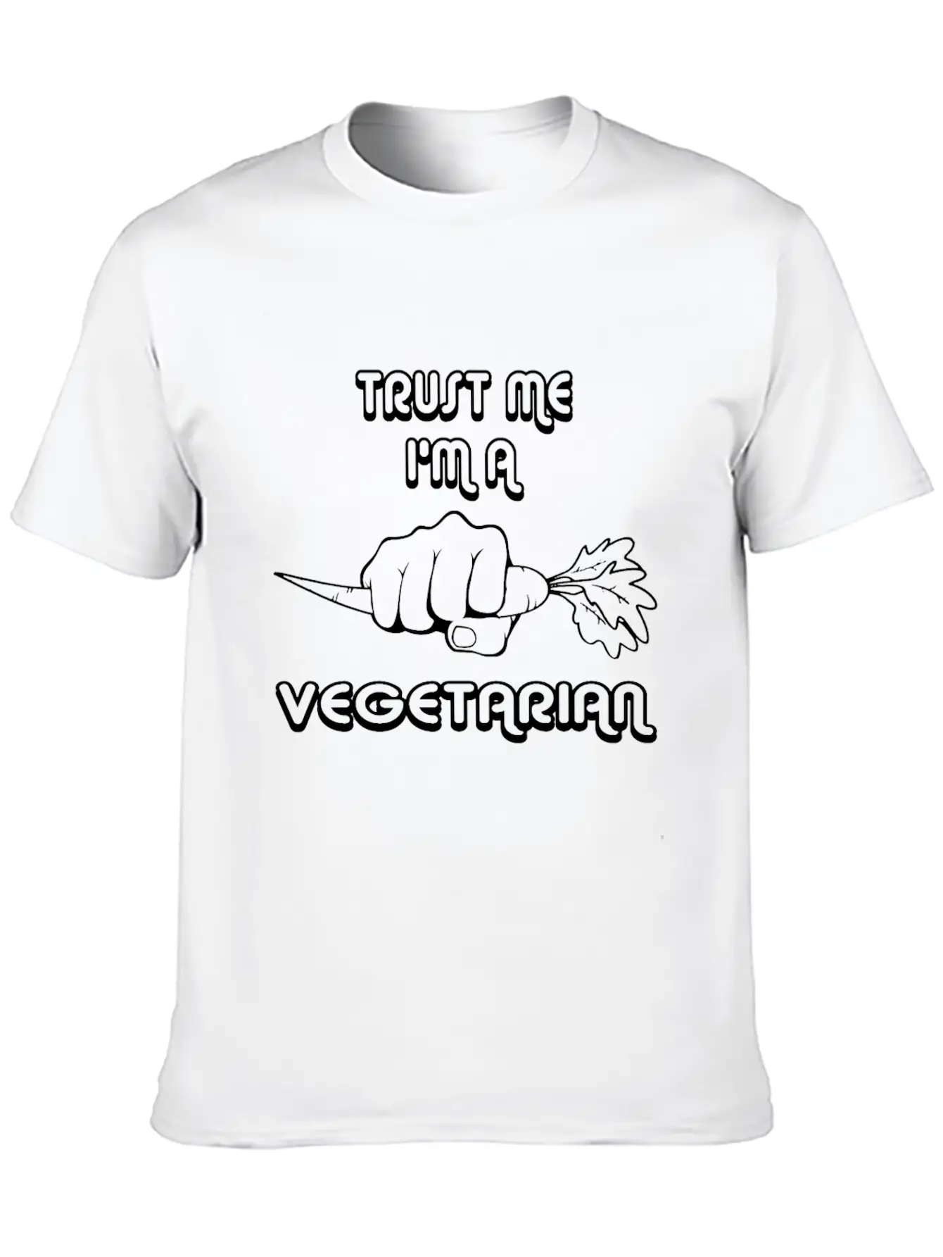 Trust Me I'm A Vegetarian - Vegetarian Relaxed Everyday Tee – Lightweight And Durable Cotton