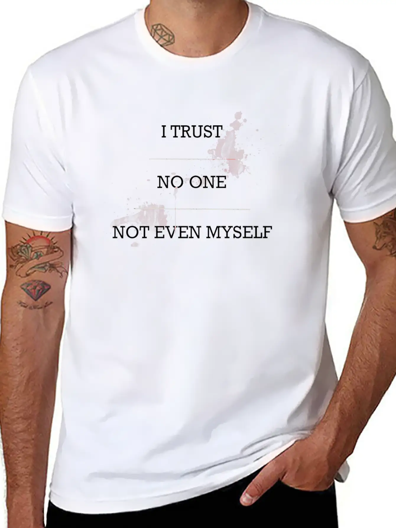 Trust No One Lightweight Cotton T-Shirt – Daily Comfort Graphic Shirt