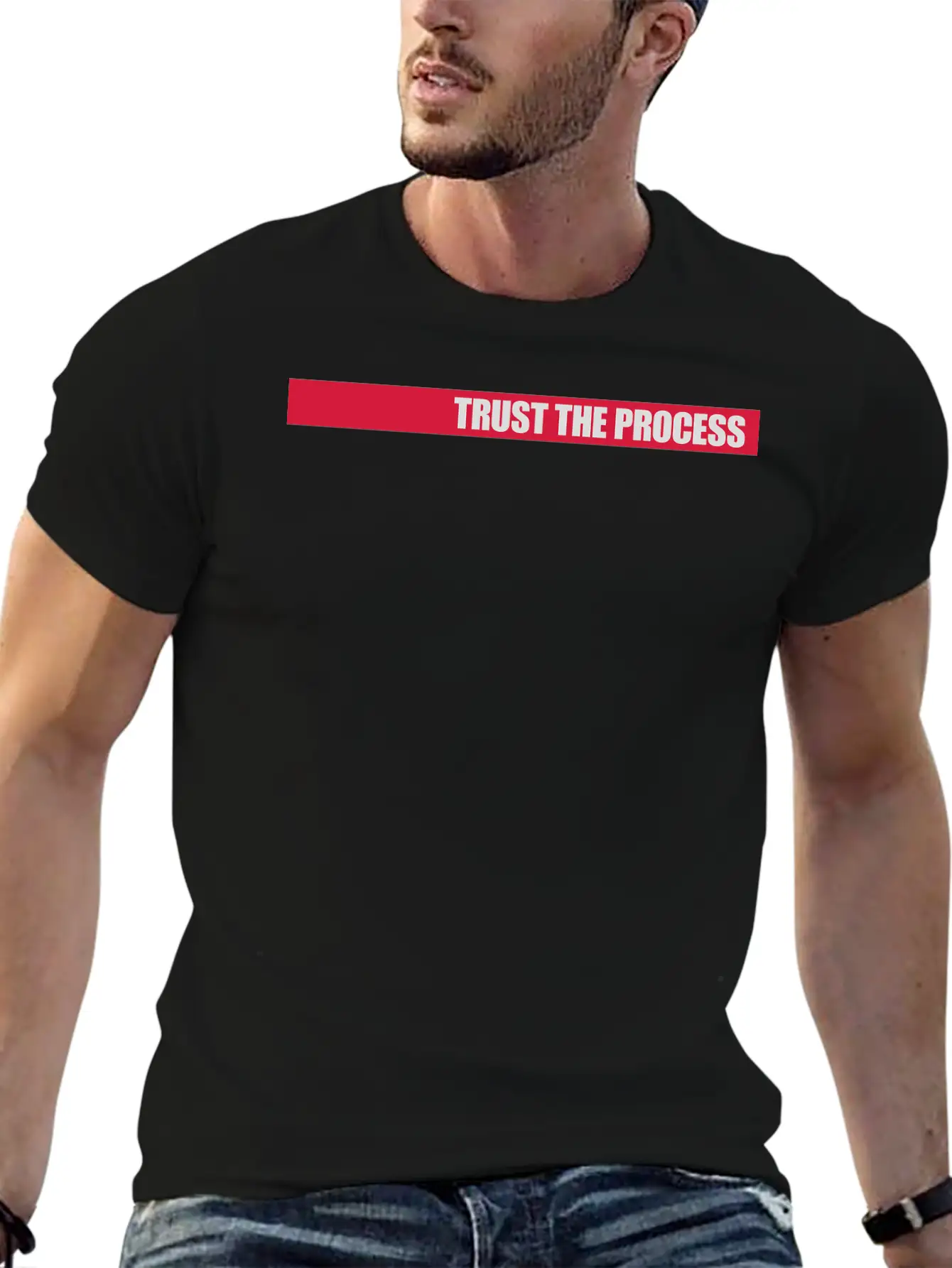 Trust The Process Quote Basic Graphic T-Shirt – Daily Comfort In Soft Cotton