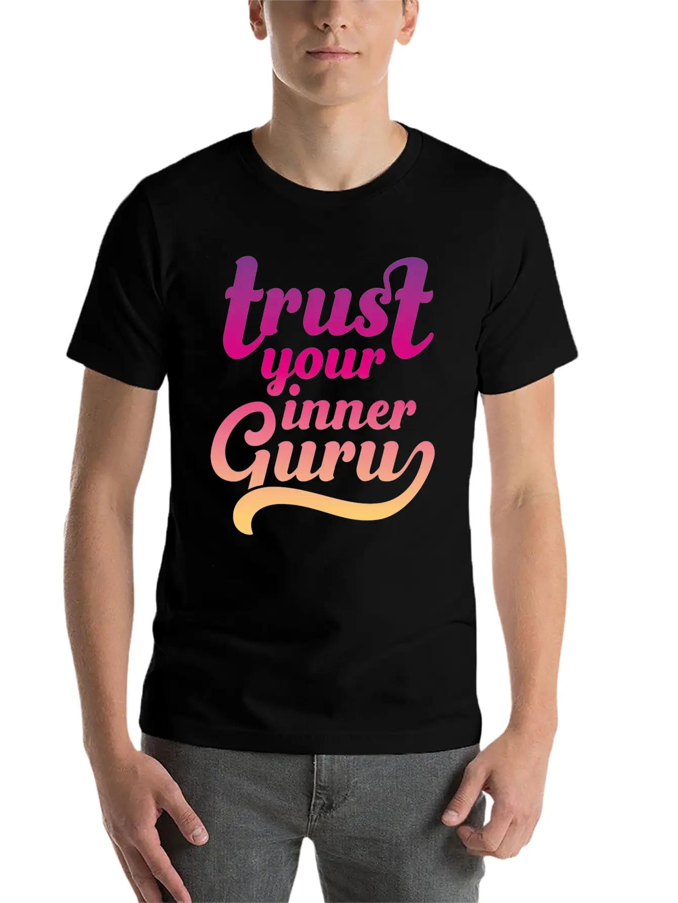 Trust Your Inner Guru Unisex Casual T-Shirt – Clean Design For Daily Comfort