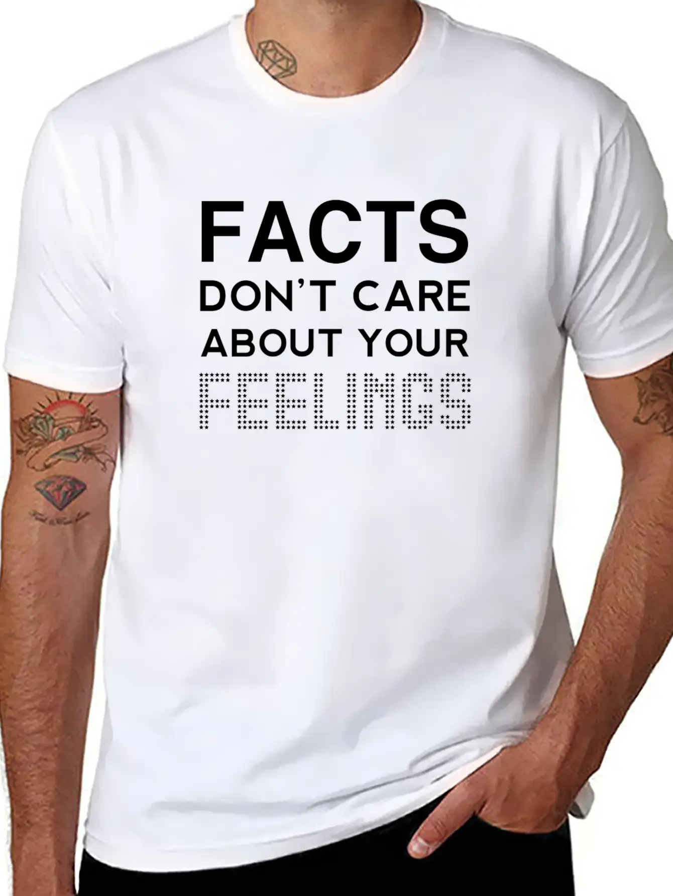 Truths Don't Care About Your Sensations Tee Sjw Re Stylish Everyday T-Shirt – Unisex Basic Cotton Tee