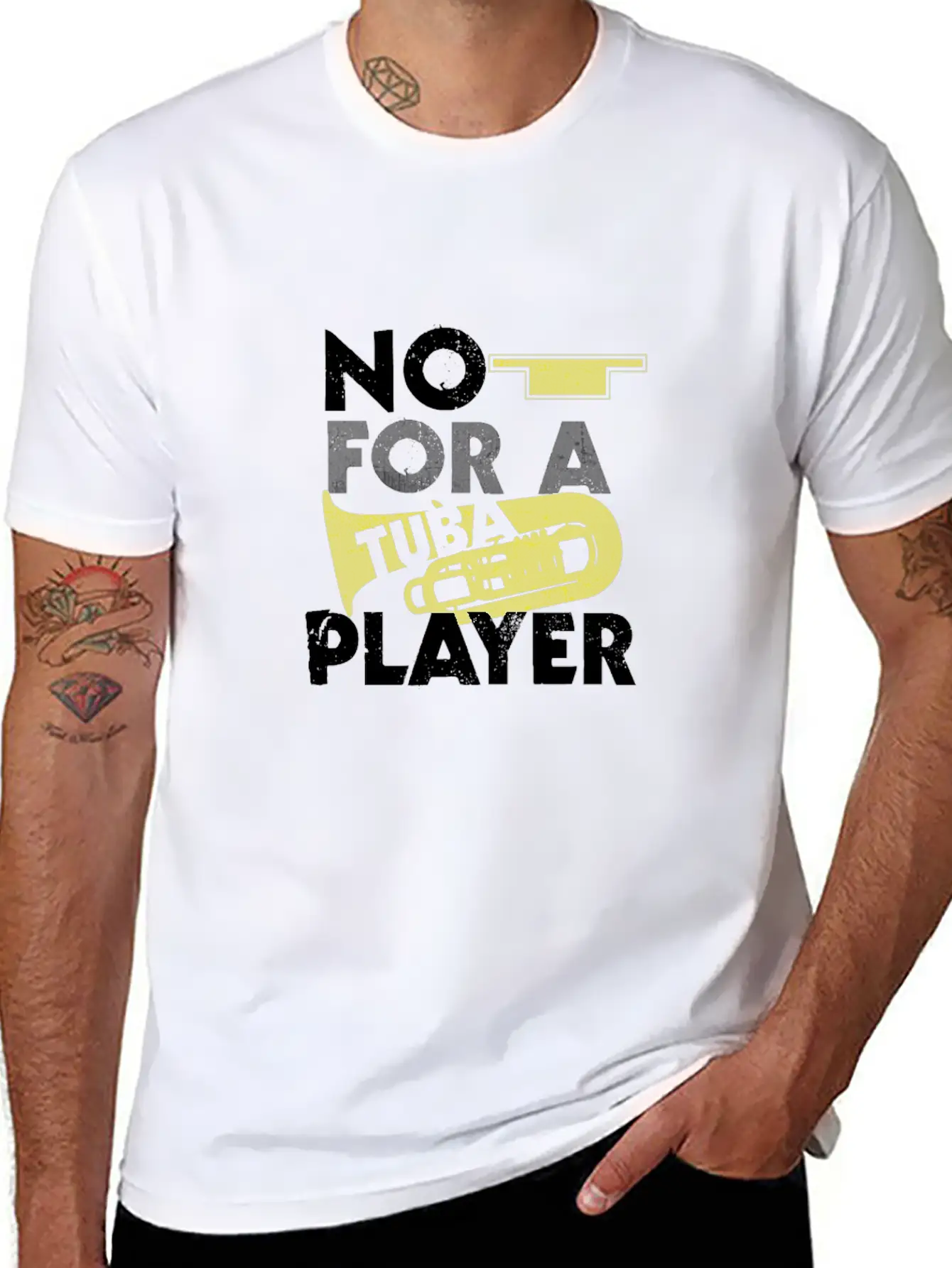 Tuba Musical Instrument Musician Brass Valved Soft Cotton Short Sleeve Tee – Unisex Wardrobe Staple