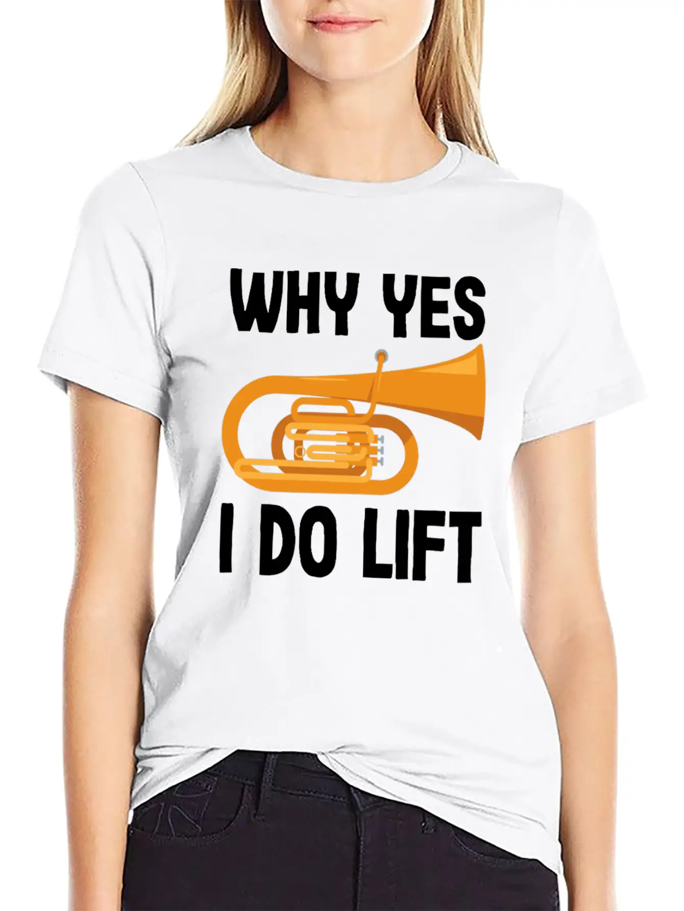 Tuba Player Why Yes I Do Lift Fun Design Unisex Casual T-Shirt – Clean Design For Daily Comfort
