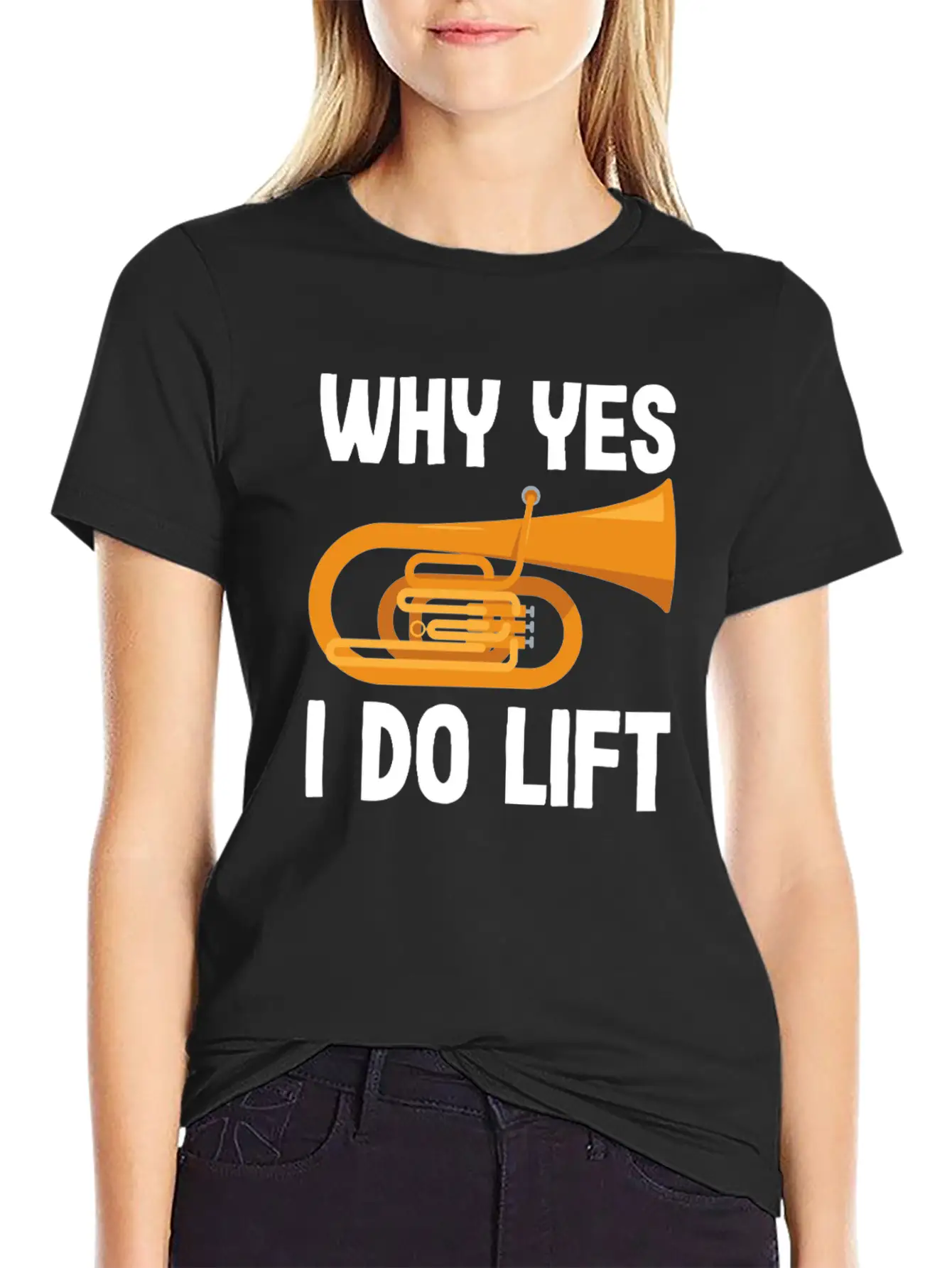 Tuba Player Why Yes I Do Lift Fun Design Unisex Casual T-Shirt – Clean Design For Daily Comfort