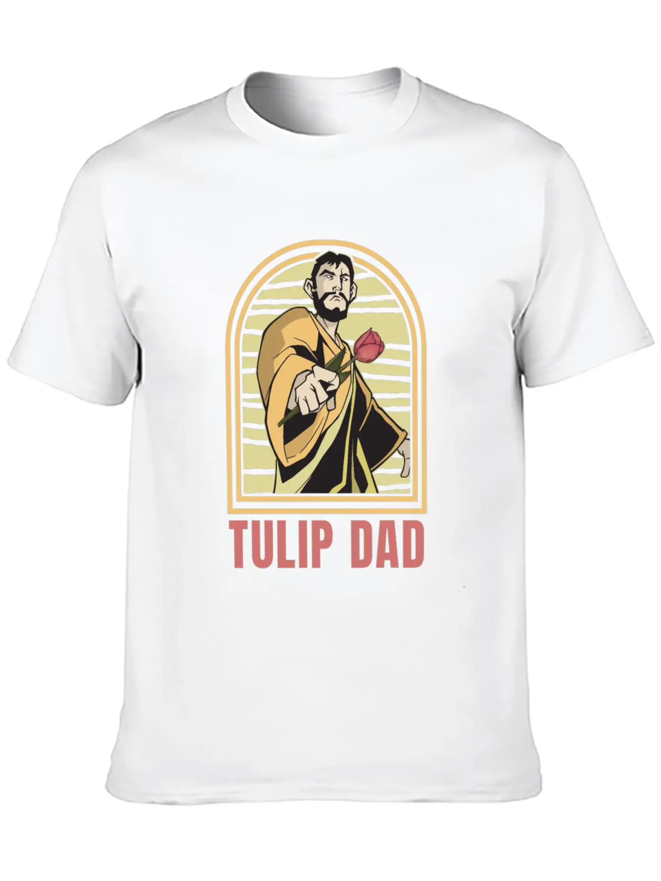 Tulip Gardening Dad Unisex Casual T-Shirt – Clean Design For Daily Comfort