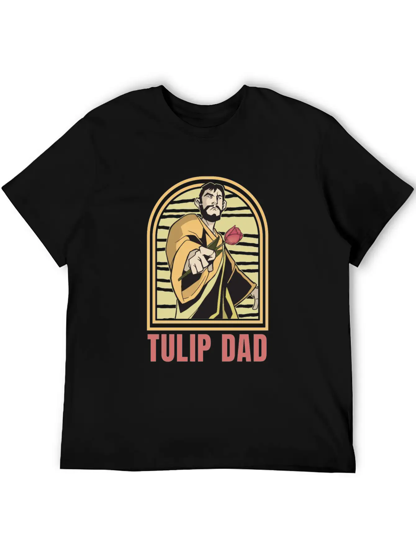 Tulip Gardening Dad Unisex Casual T-Shirt – Clean Design For Daily Comfort