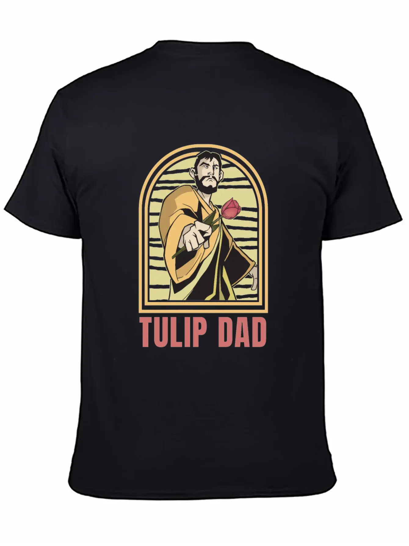 Tulip Gardening Dad Unisex Casual T-Shirt – Clean Design For Daily Comfort