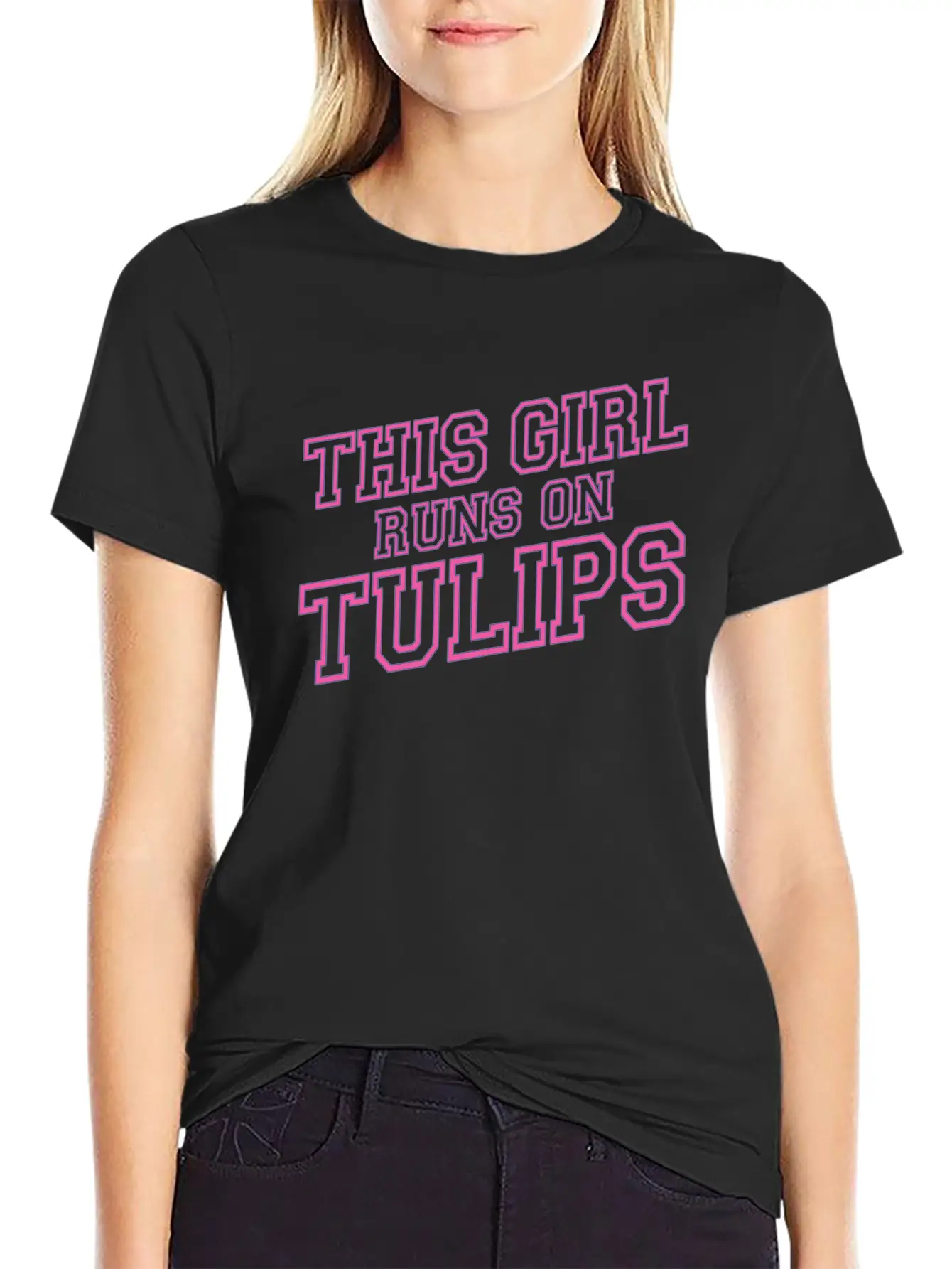 Tulip Gardening Tulips Lightweight Cotton T-Shirt – Daily Comfort Graphic Shirt