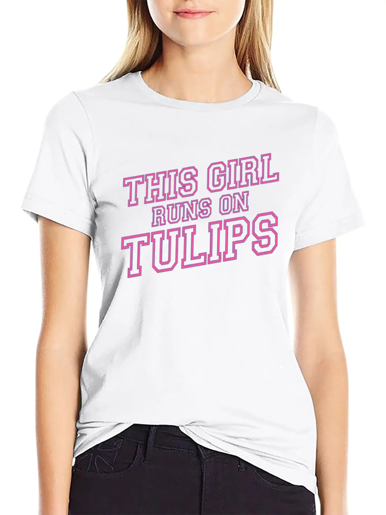 Tulip Gardening Tulips Lightweight Cotton T-Shirt – Daily Comfort Graphic Shirt