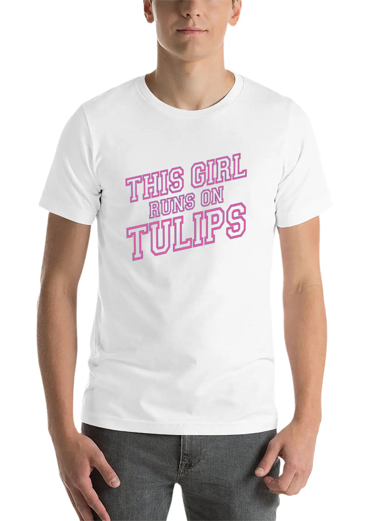 Tulip Gardening Tulips Lightweight Cotton T-Shirt – Daily Comfort Graphic Shirt