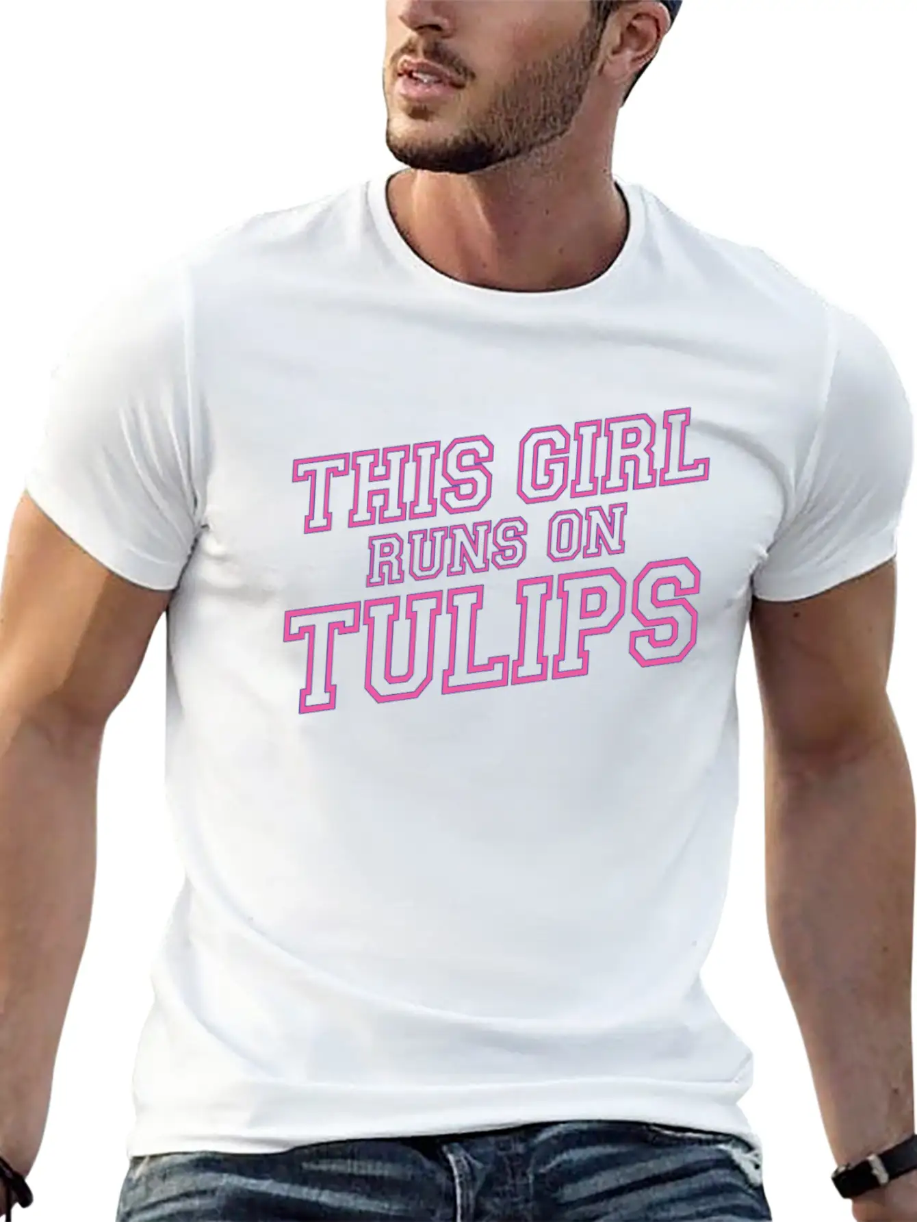 Tulip Gardening Tulips Lightweight Cotton T-Shirt – Daily Comfort Graphic Shirt