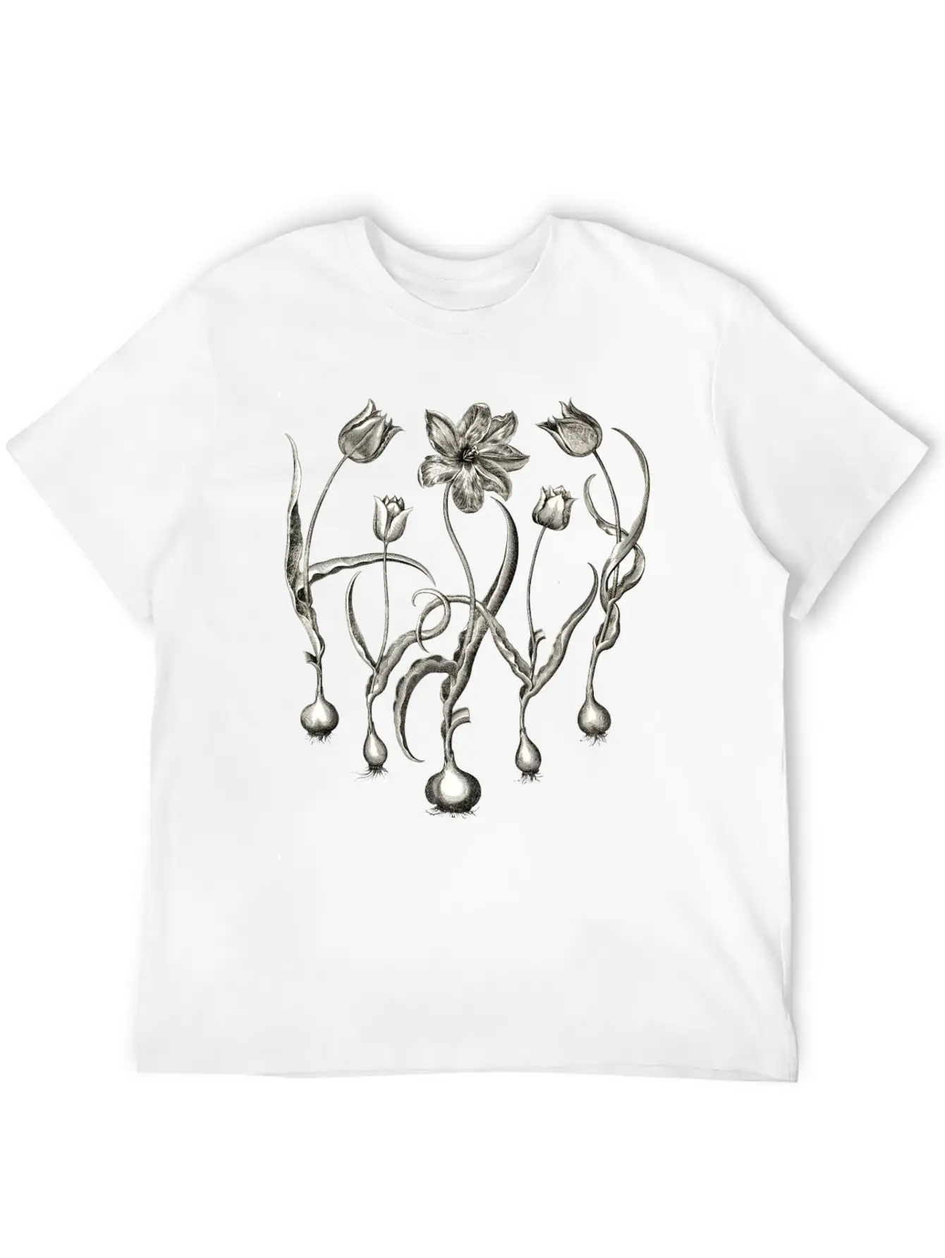 Tulips Basic Graphic T-Shirt – Daily Comfort In Soft Cotton