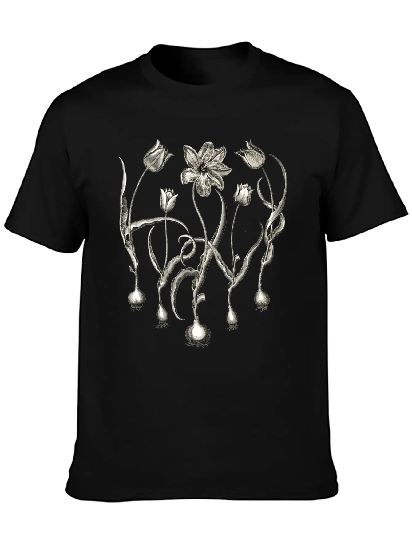 Tulips Basic Graphic T-Shirt – Daily Comfort In Soft Cotton