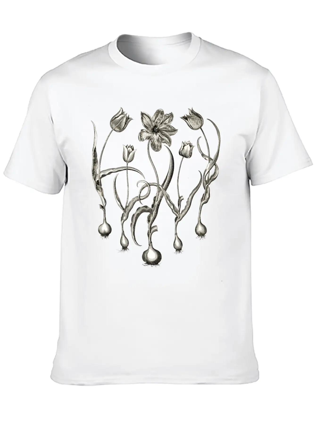Tulips Basic Graphic T-Shirt – Daily Comfort In Soft Cotton