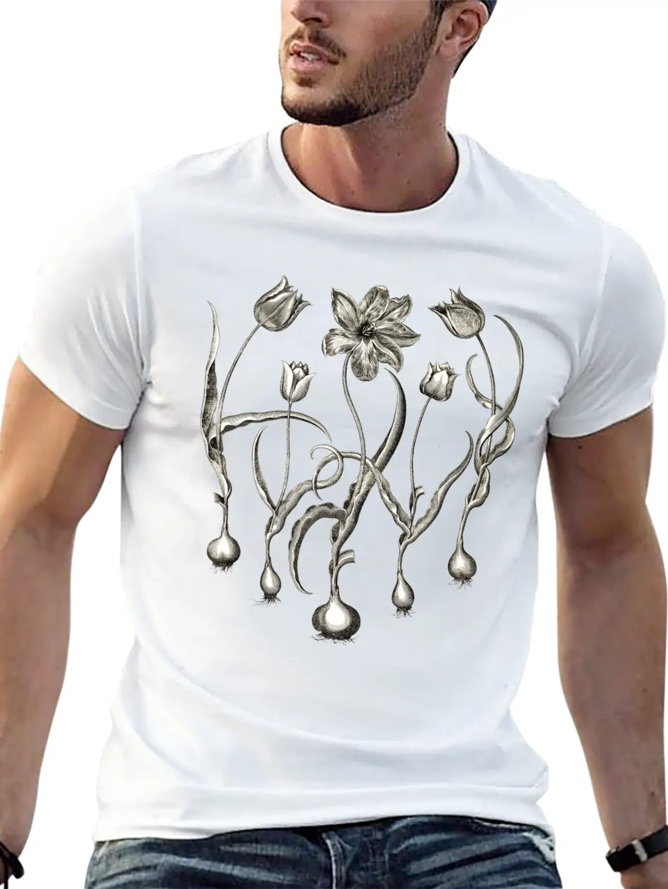 Tulips Basic Graphic T-Shirt – Daily Comfort In Soft Cotton