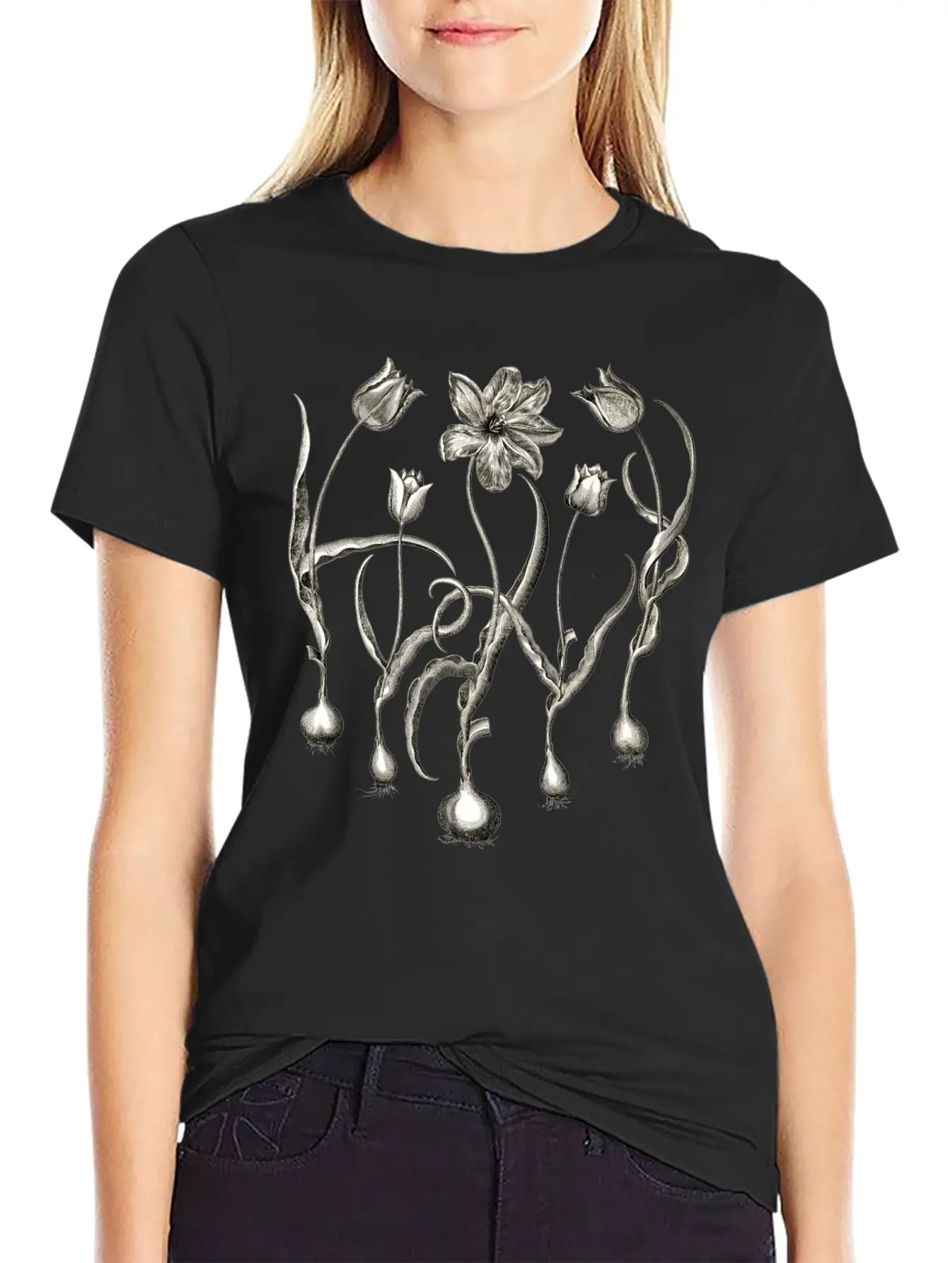 Tulips Basic Graphic T-Shirt – Daily Comfort In Soft Cotton