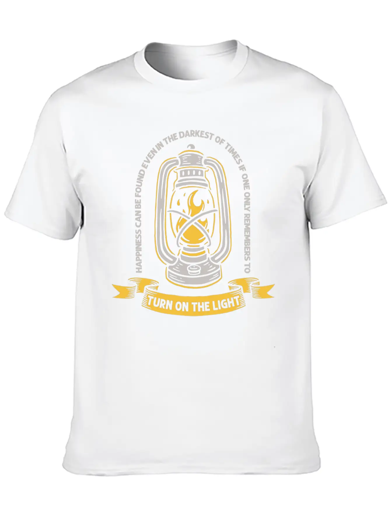 Turn On The Light Modern Fit Casual T-Shirt – Clean And Versatile Design