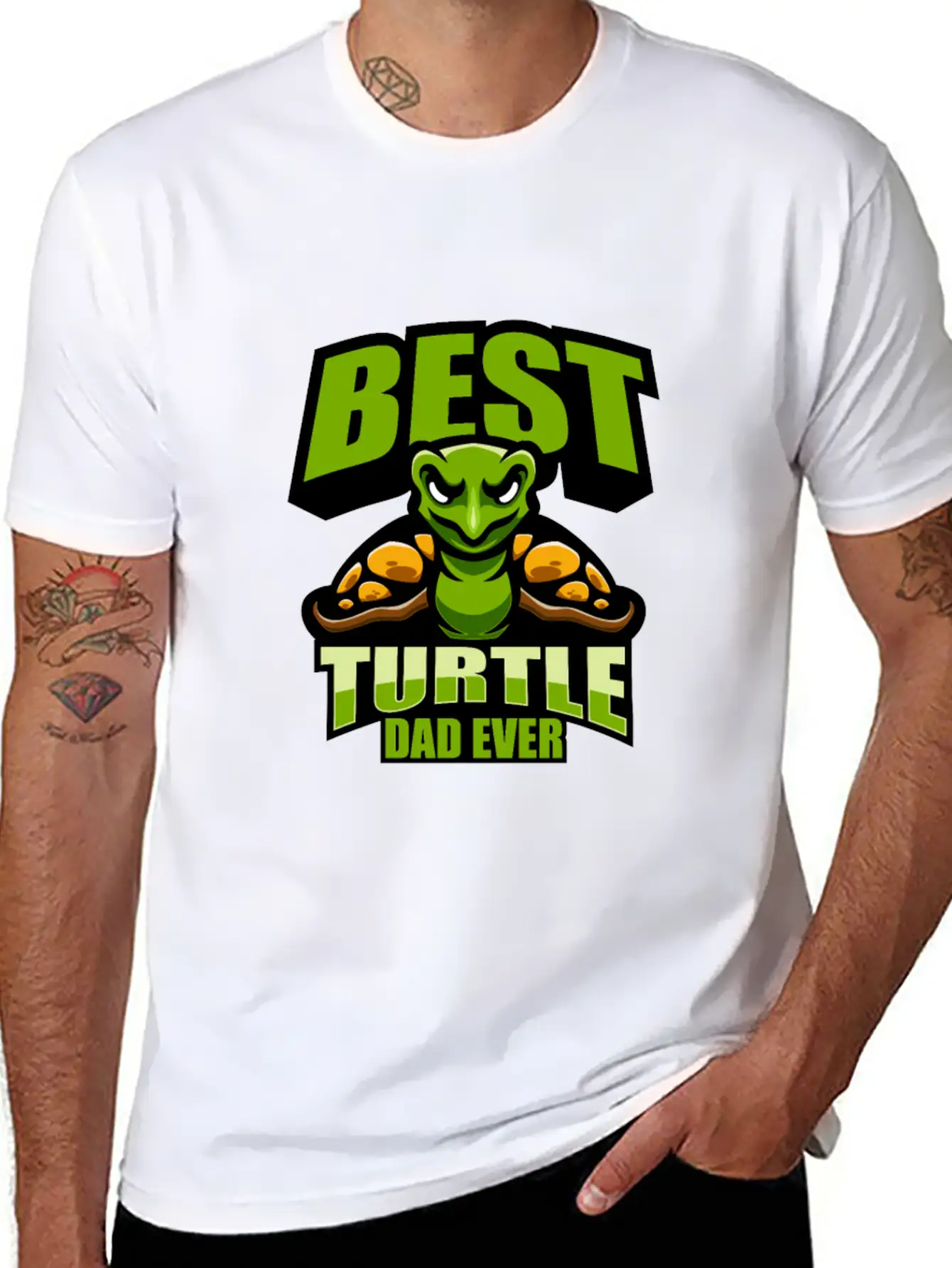 Turtle Dad Classic Fit Graphic Tee For Daily Comfort – Unisex Cotton Shirt
