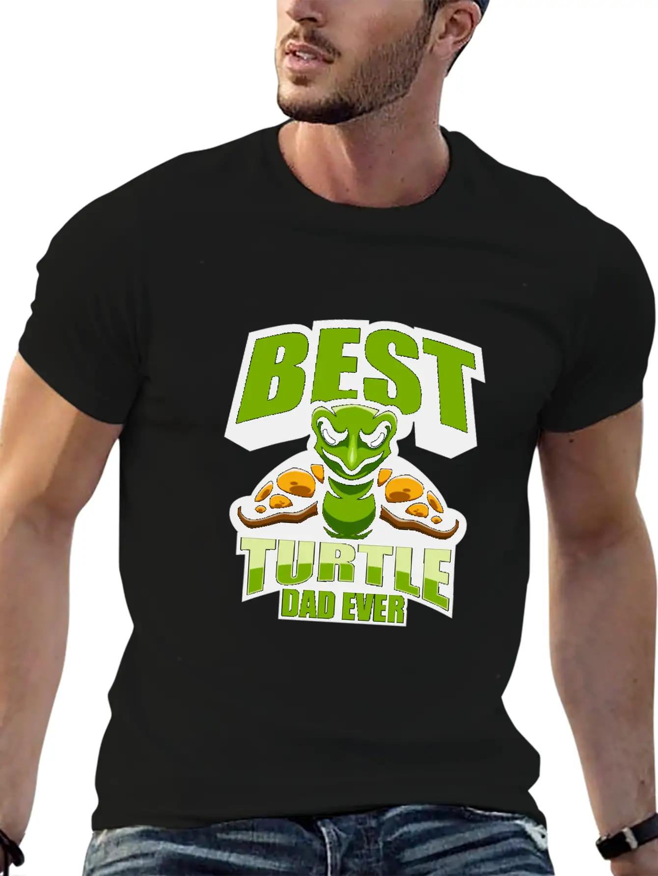Turtle Dad Classic Fit Graphic Tee For Daily Comfort – Unisex Cotton Shirt