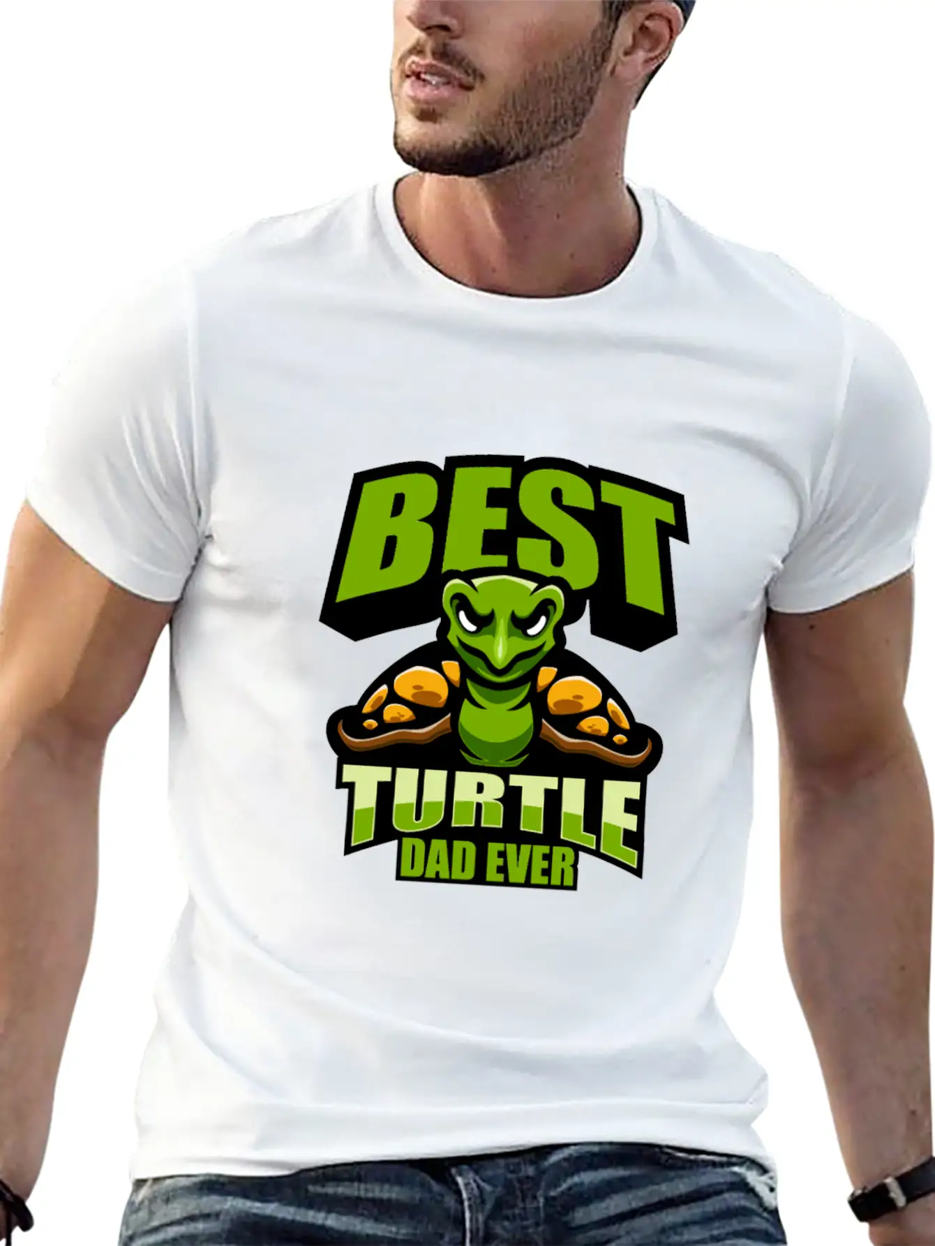 Turtle Dad Classic Fit Graphic Tee For Daily Comfort – Unisex Cotton Shirt