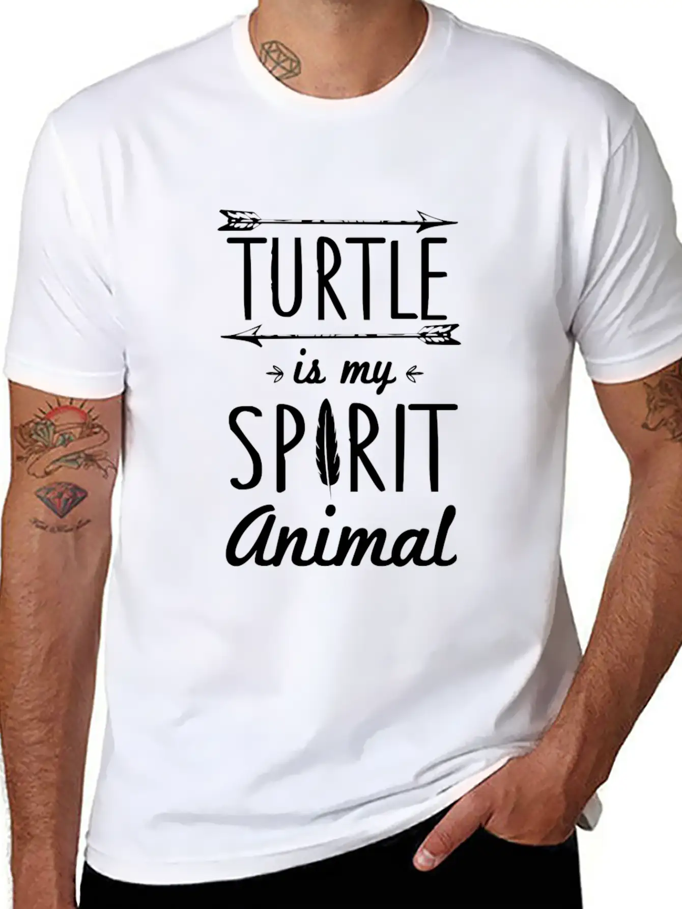 Turtle Is Spirit Animal T-Shirt Unisex Casual T-Shirt – Clean Design For Daily Comfort