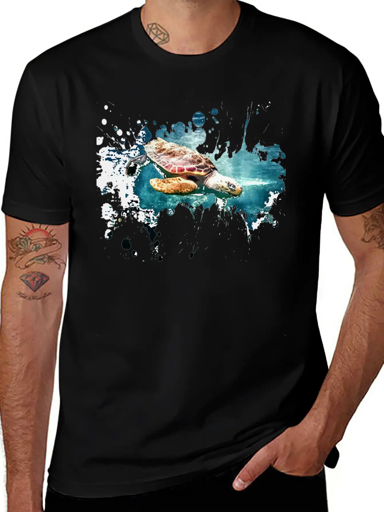 Turtle Lightweight Cotton T-Shirt – Daily Comfort Graphic Shirt