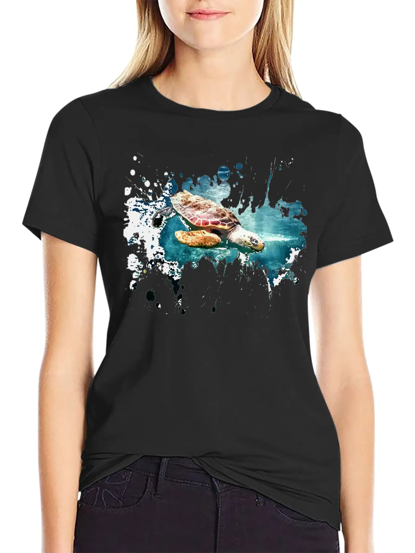 Turtle Lightweight Cotton T-Shirt – Daily Comfort Graphic Shirt