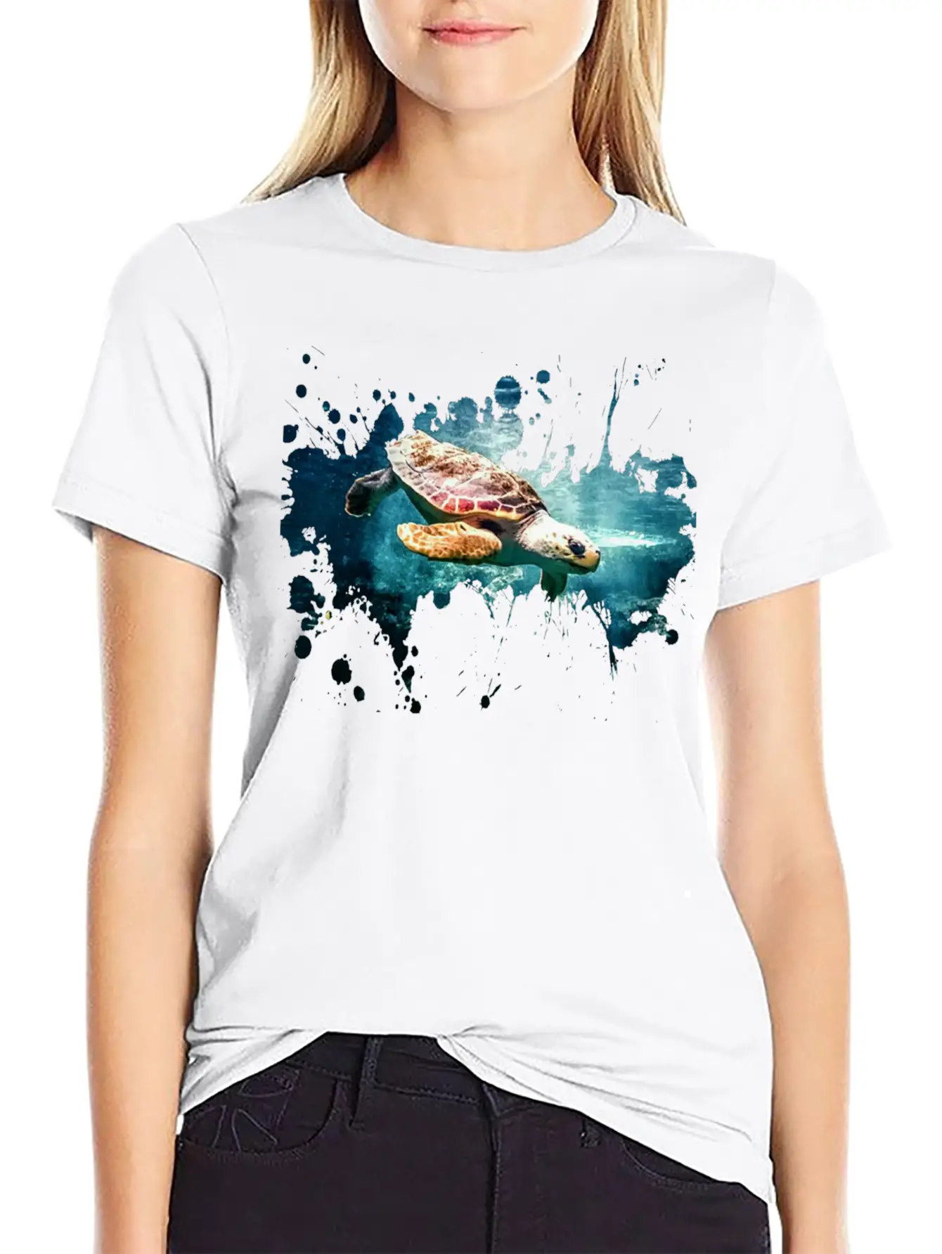Turtle Lightweight Cotton T-Shirt – Daily Comfort Graphic Shirt