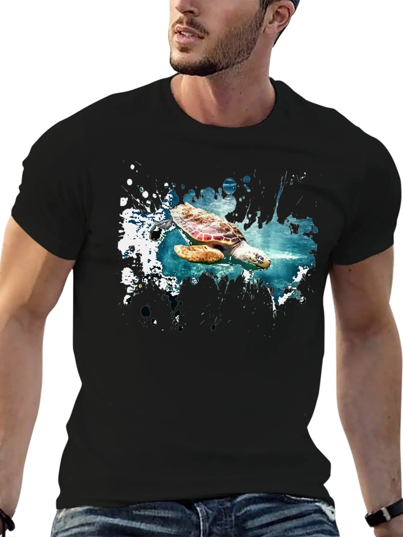 Turtle Lightweight Cotton T-Shirt – Daily Comfort Graphic Shirt