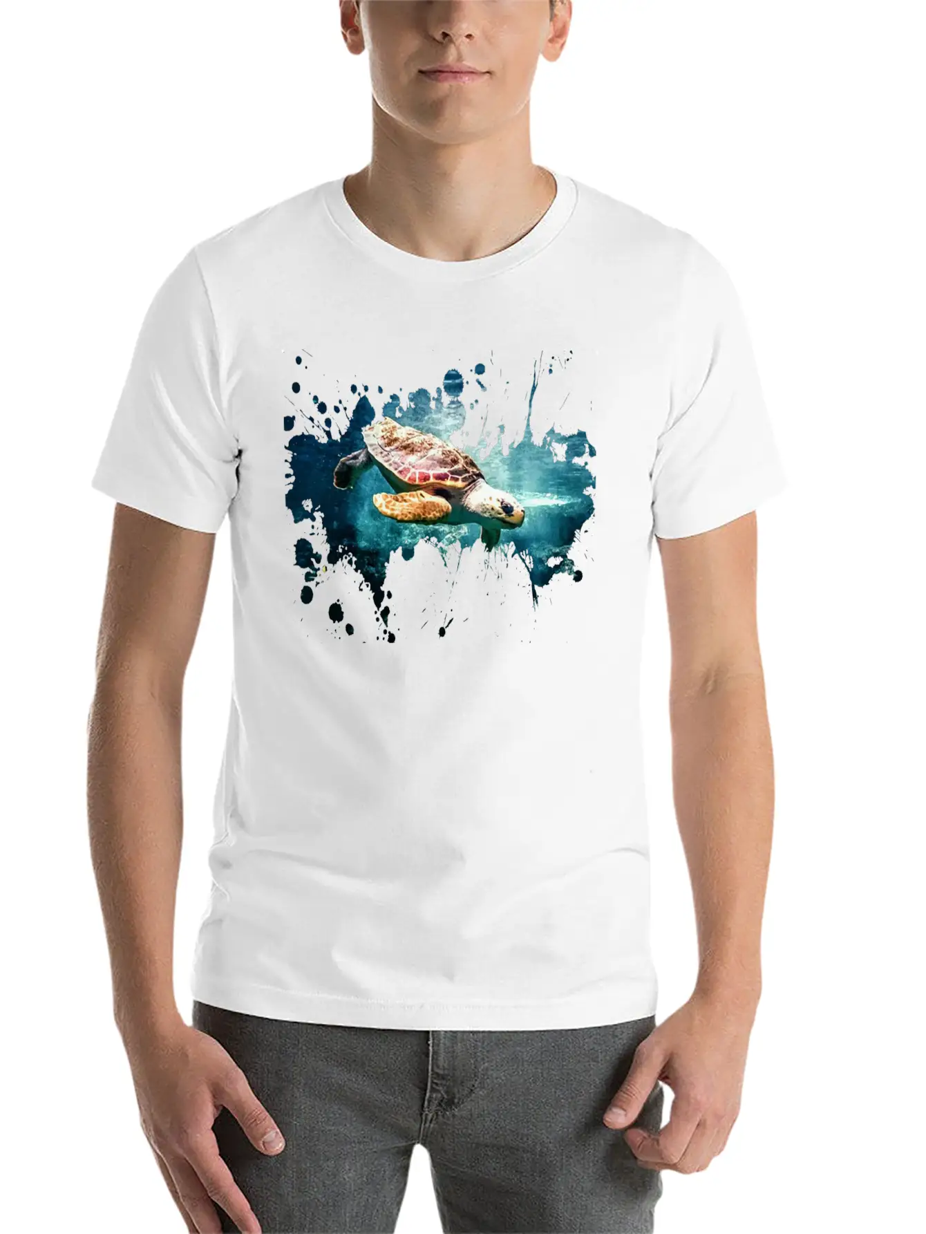 Turtle Lightweight Cotton T-Shirt – Daily Comfort Graphic Shirt