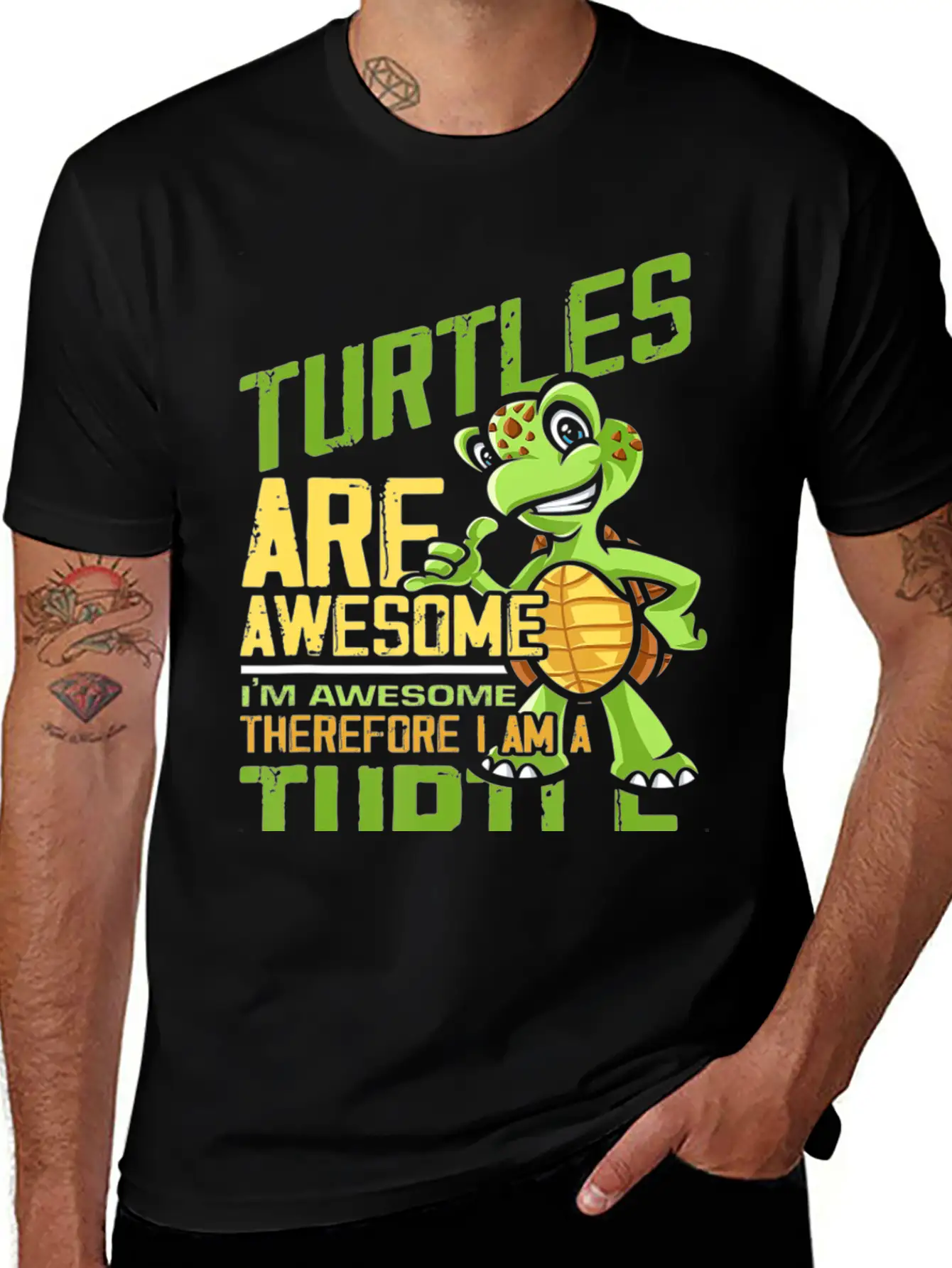 Turtles Are Awesome Men Women Kids Turtle T Modern Fit Casual T-Shirt ��� Clean And Versatile Design