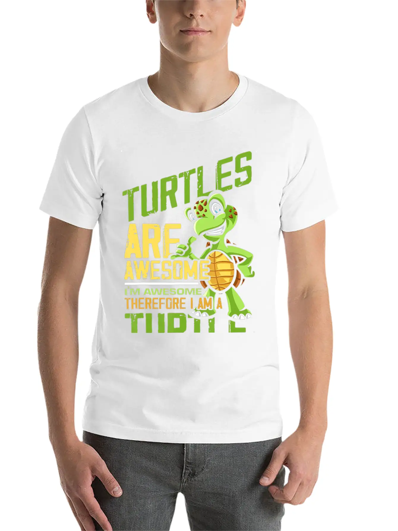 Turtles Are Awesome Men Women Kids Turtle T Modern Fit Casual T-Shirt ��� Clean And Versatile Design