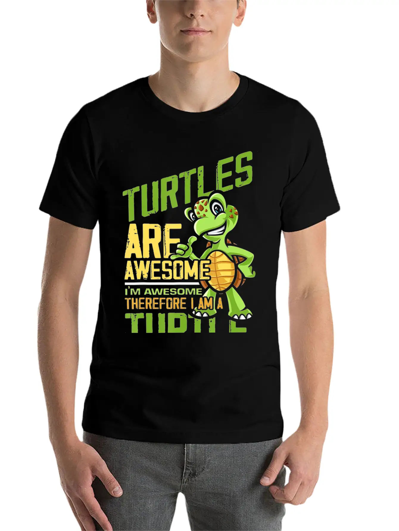 Turtles Are Awesome Men Women Kids Turtle T Modern Fit Casual T-Shirt ��� Clean And Versatile Design