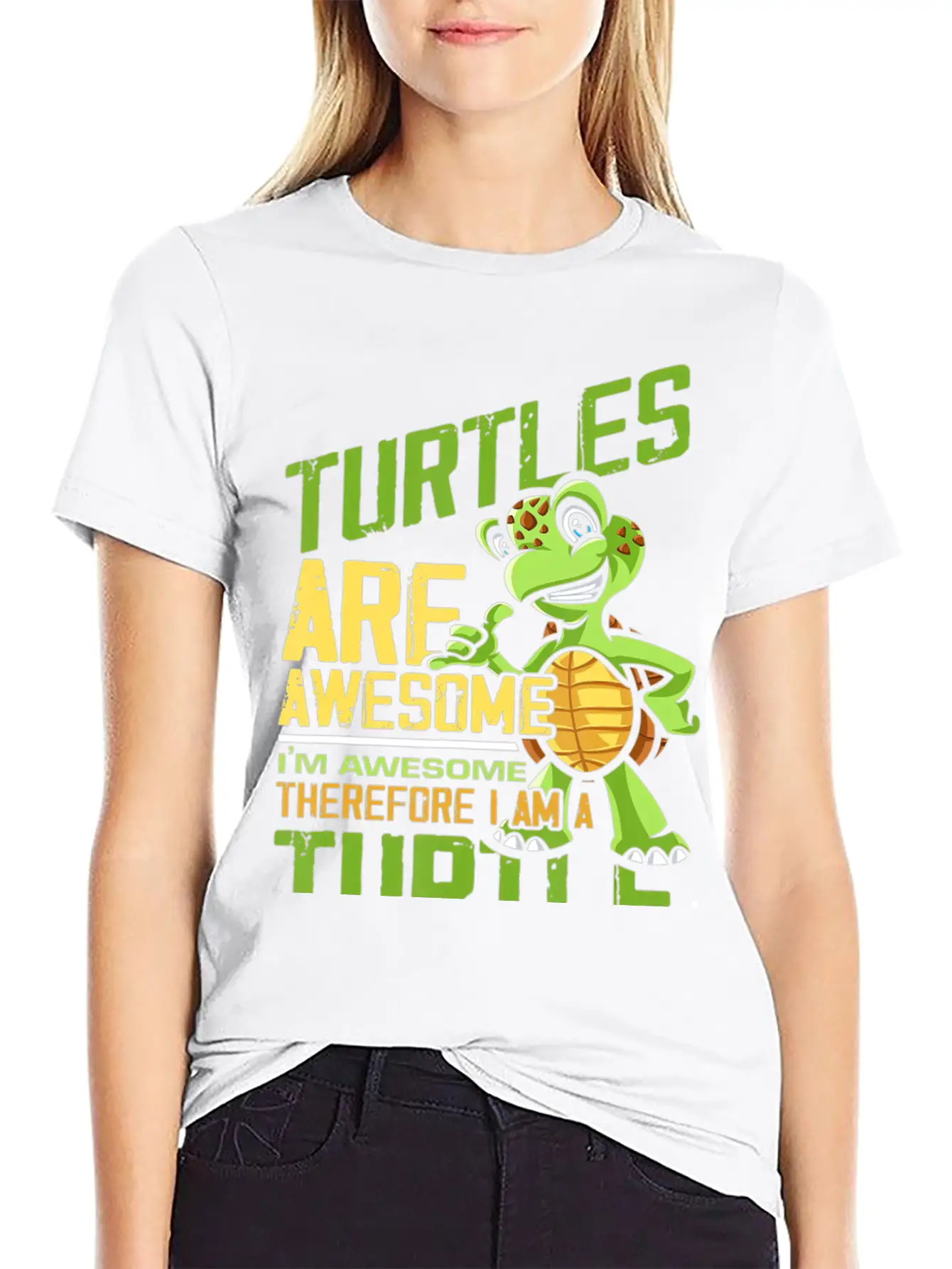 Turtles Are Awesome Men Women Kids Turtle T Modern Fit Casual T-Shirt ��� Clean And Versatile Design