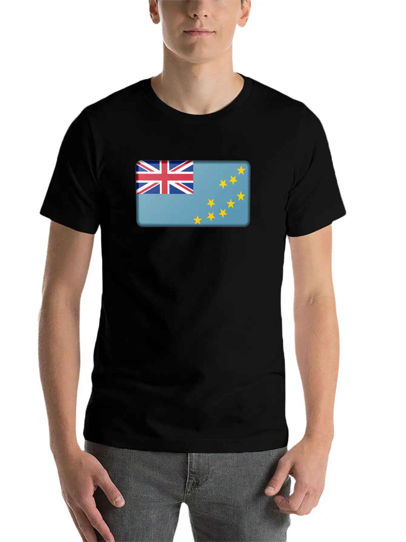Tuvala Flag Unisex Casual T-Shirt – Clean Design For Daily Comfort