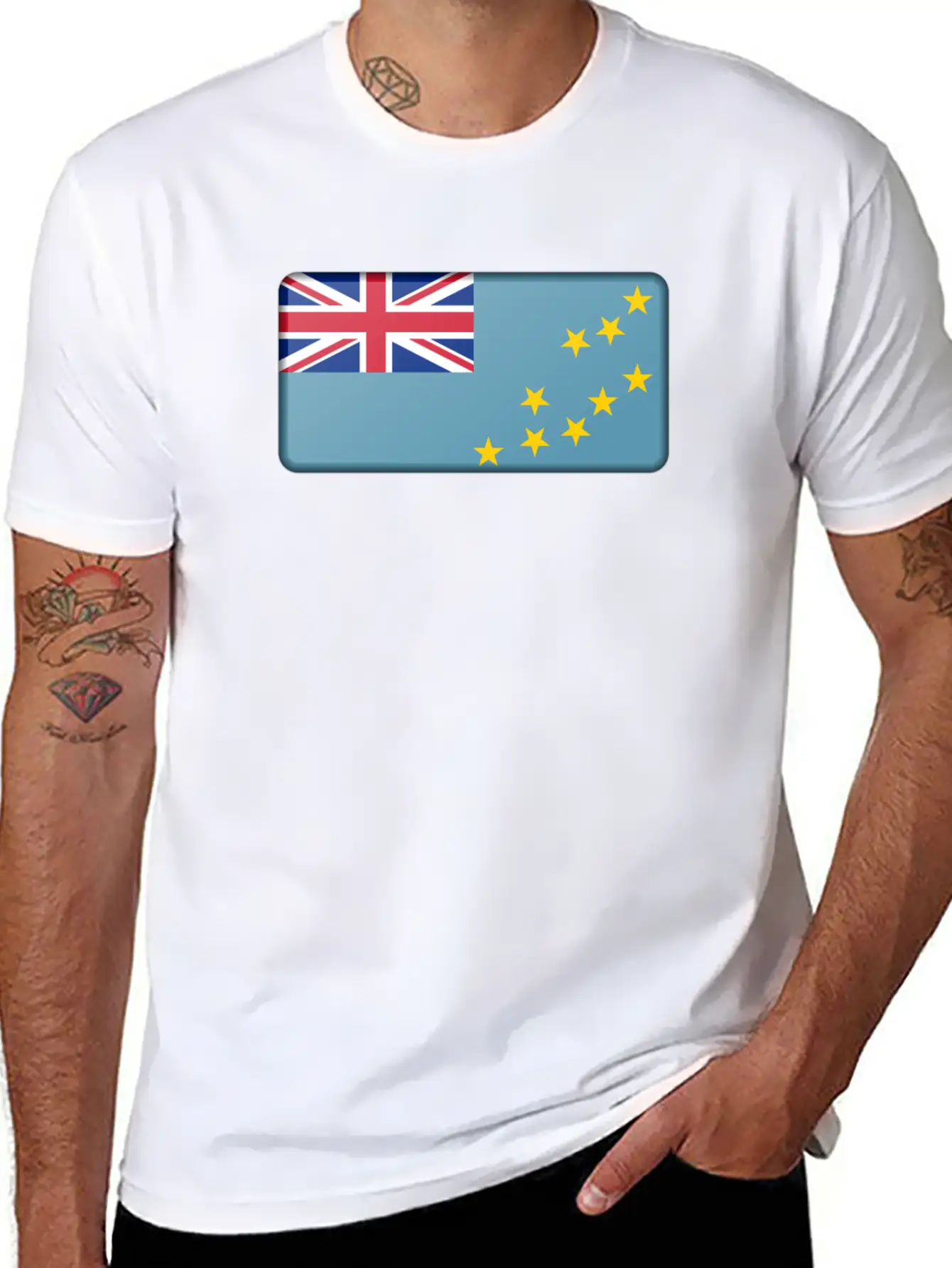 Tuvala Flag Unisex Casual T-Shirt – Clean Design For Daily Comfort